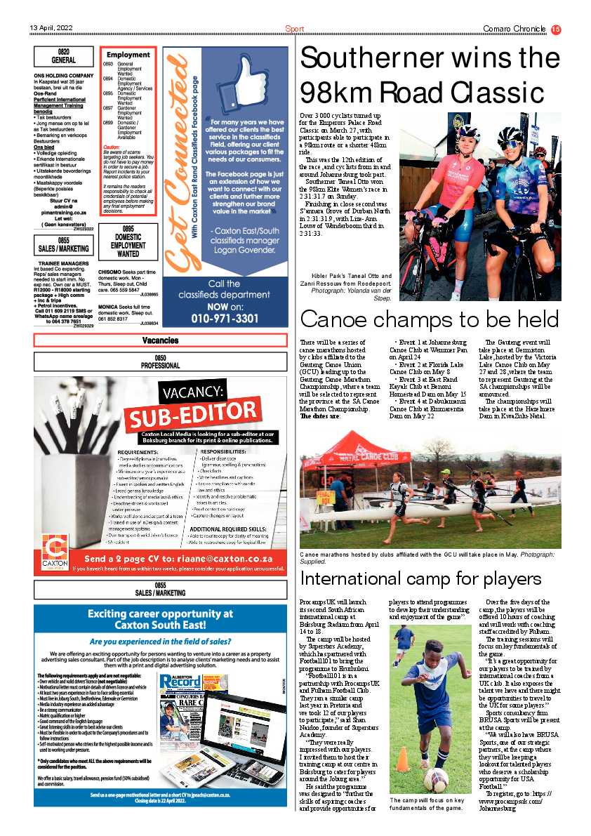 Comaro Chronicle 13 April 2022 page 17