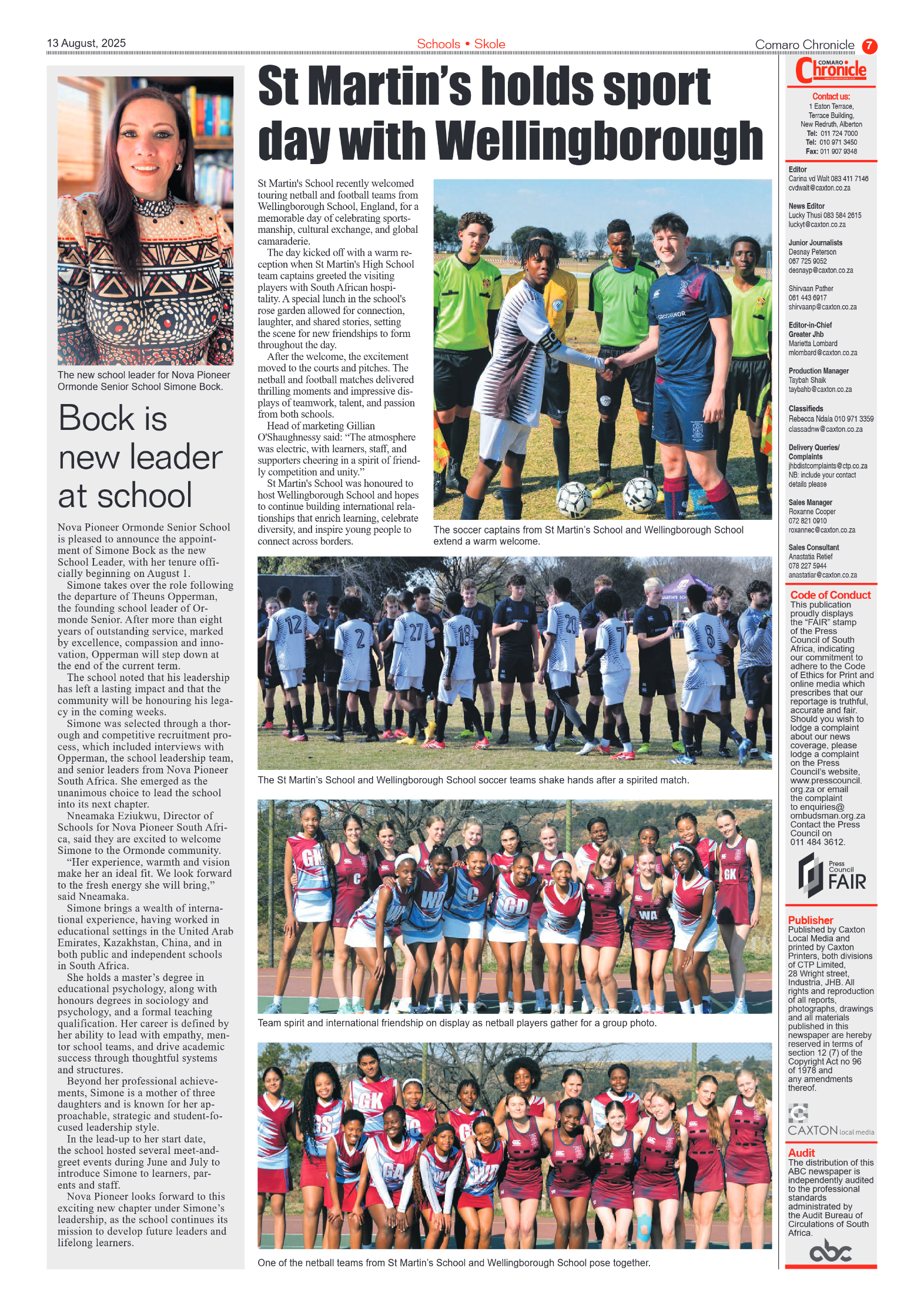 Comaro Chronicle 13 August 2025 page 9