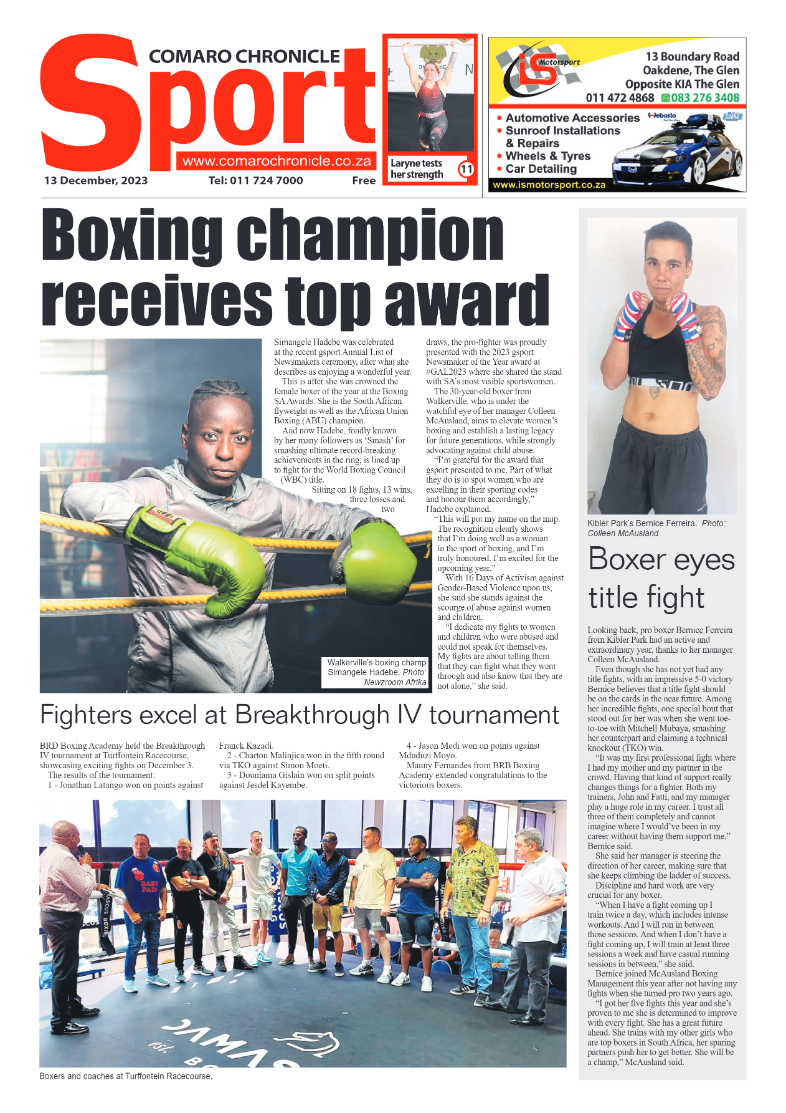 Comaro Chronicle 13 December 2023 page 12