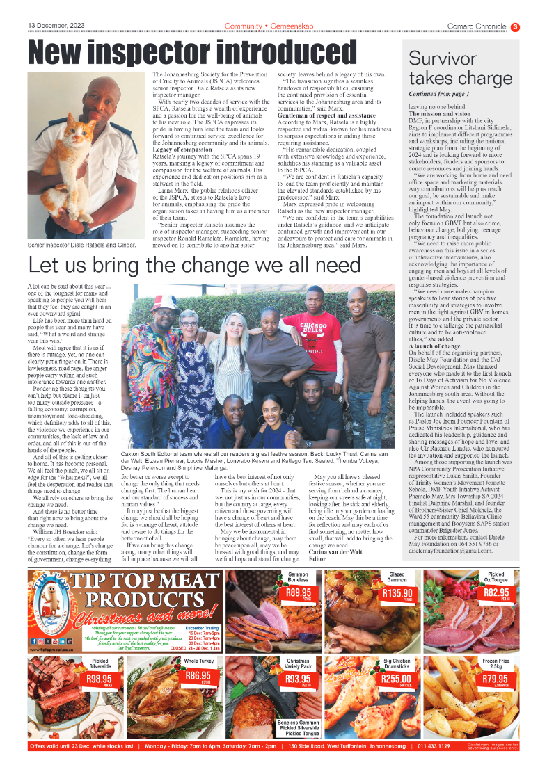 Comaro Chronicle 13 December 2023 page 3