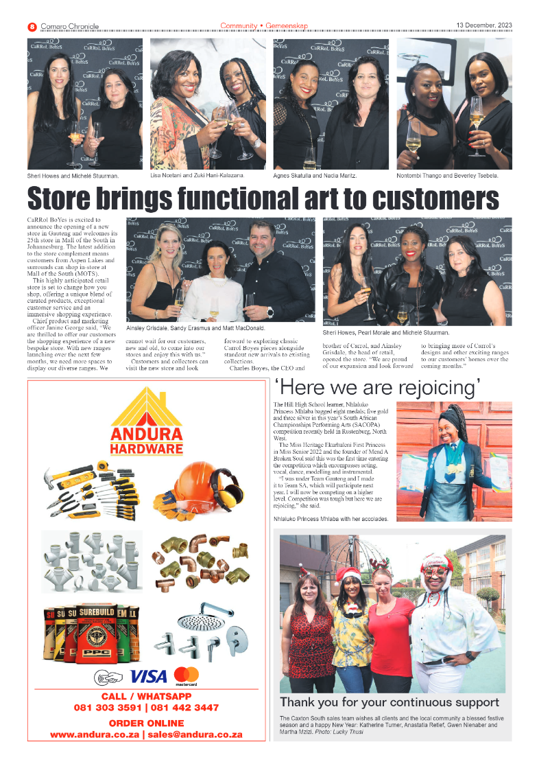 Comaro Chronicle 13 December 2023 page 8