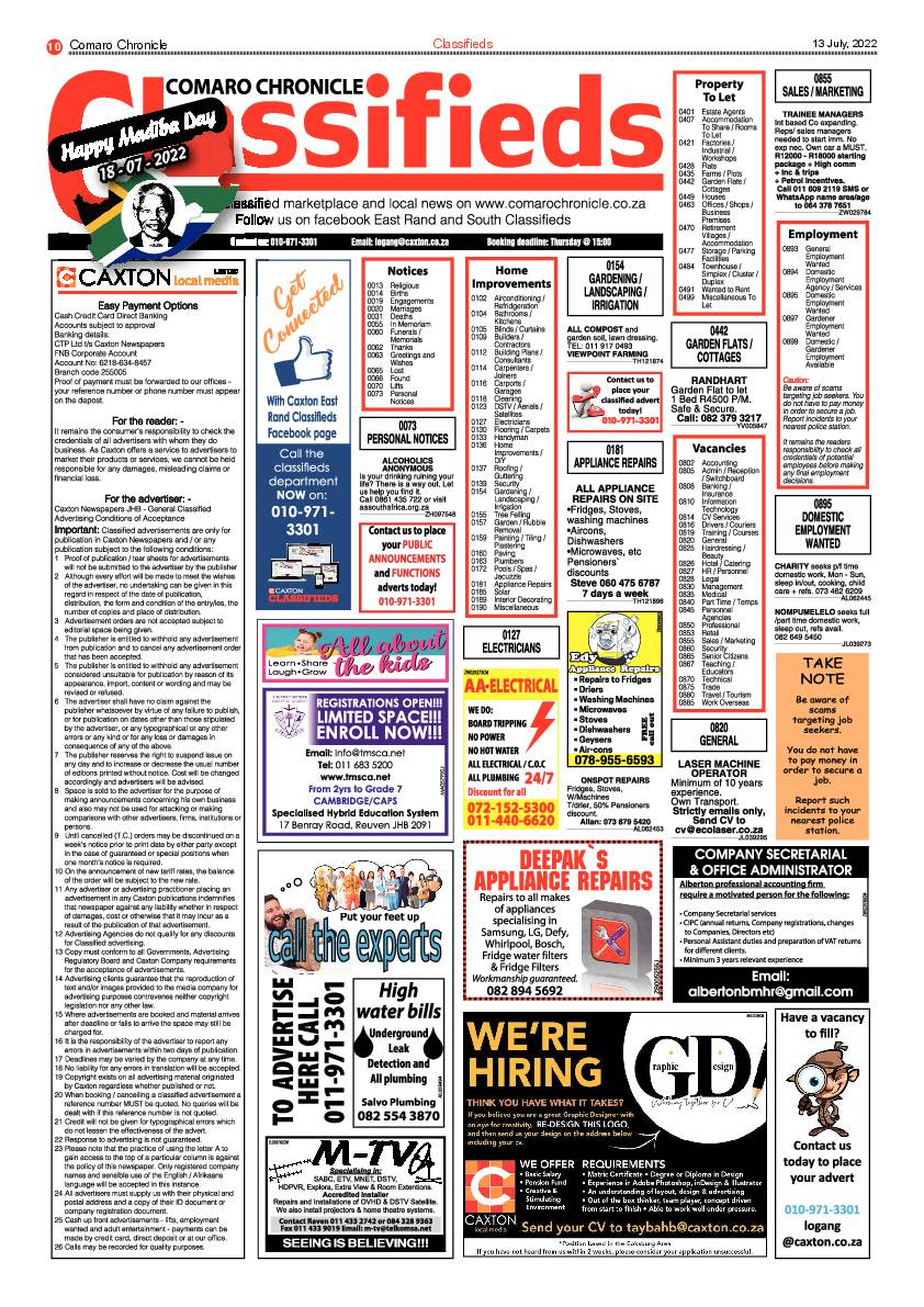 Comaro Chronicle 13 July 2022 page 12