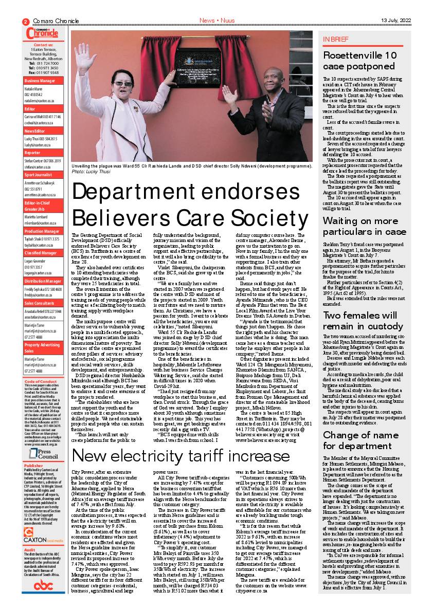 Comaro Chronicle 13 July 2022 page 4
