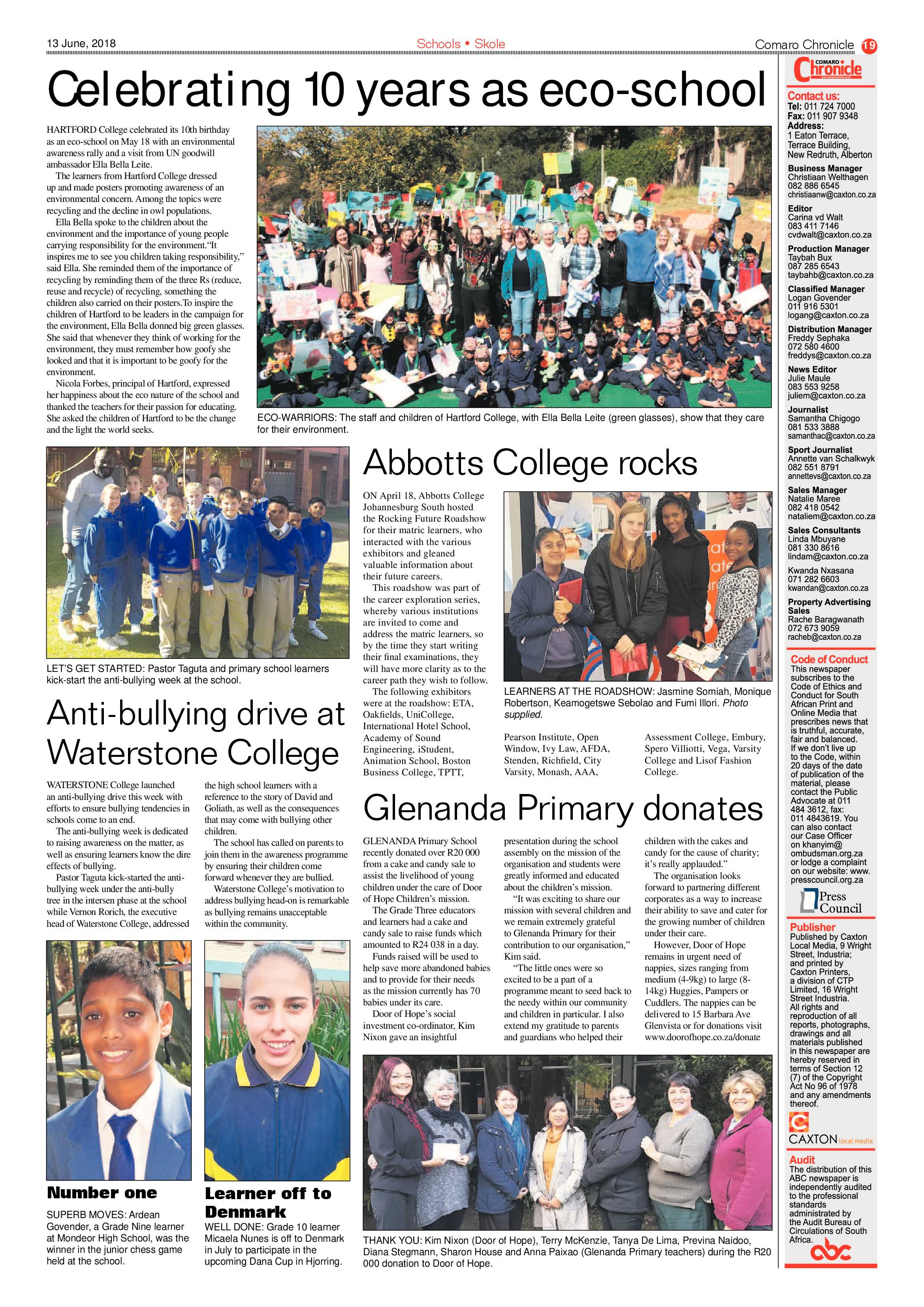 Comaro Chronicle 13 June 2018 page 19