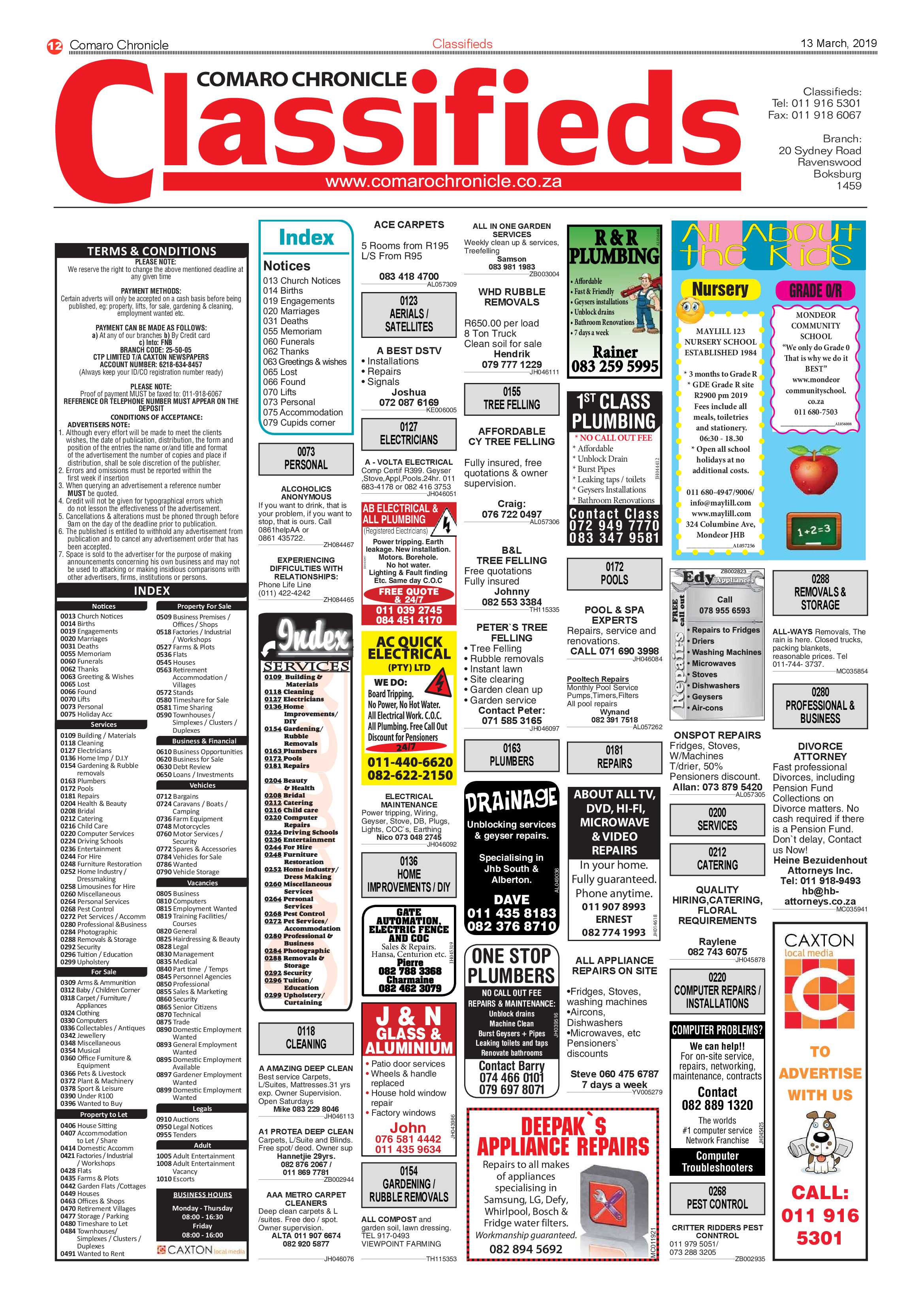 Comaro Chronicle 13 March 2019 page 12
