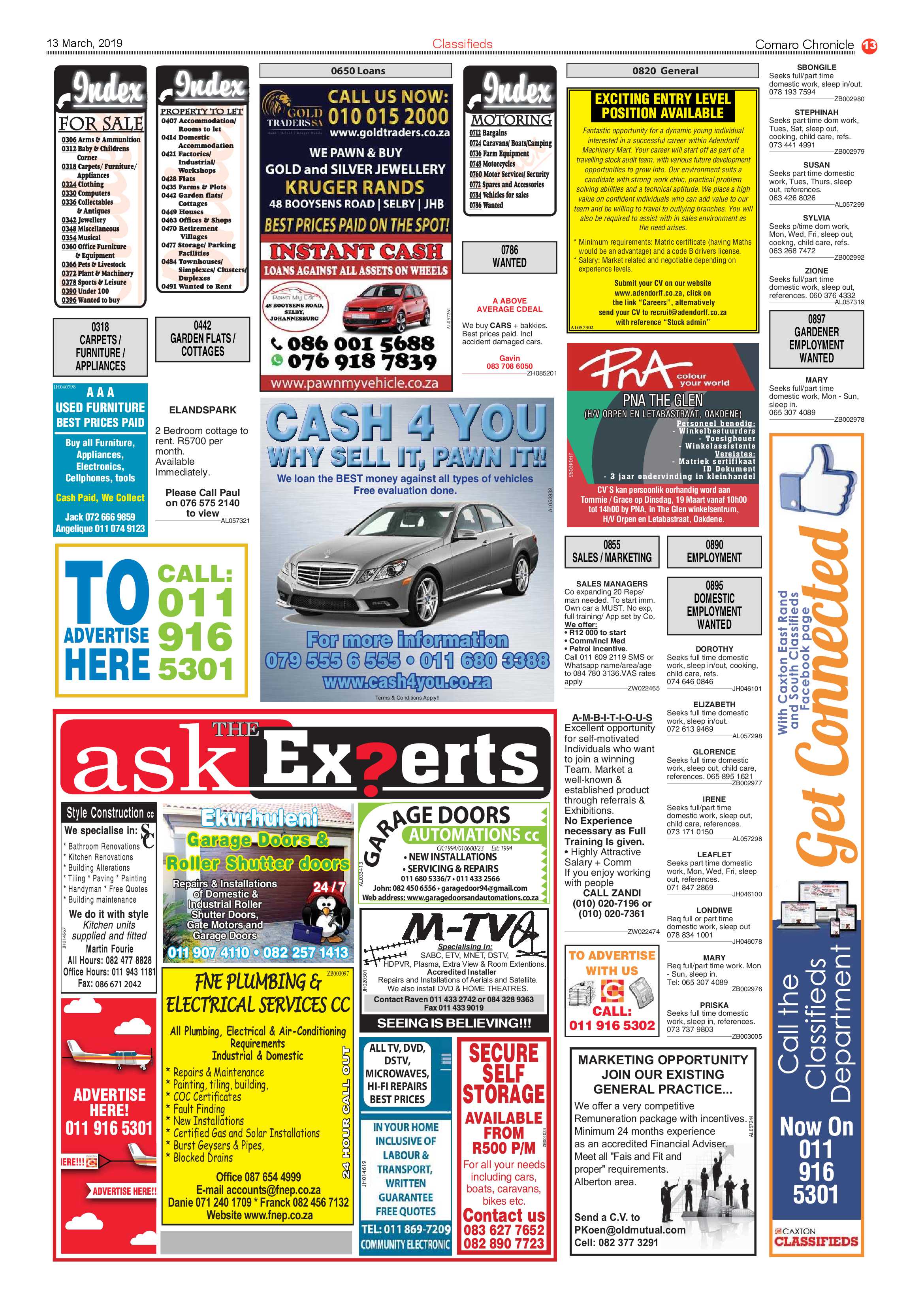 Comaro Chronicle 13 March 2019 page 13