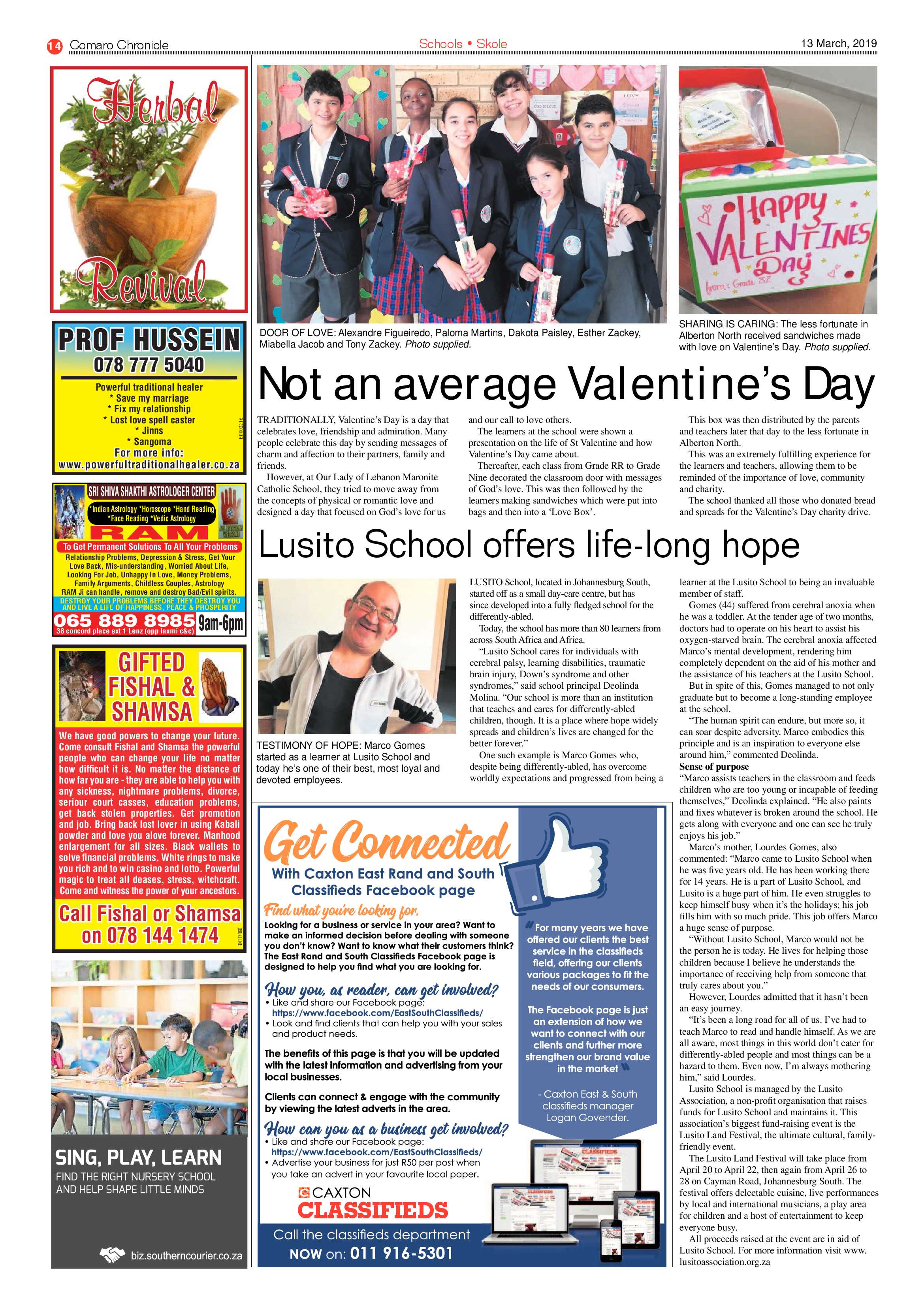 Comaro Chronicle 13 March 2019 page 14
