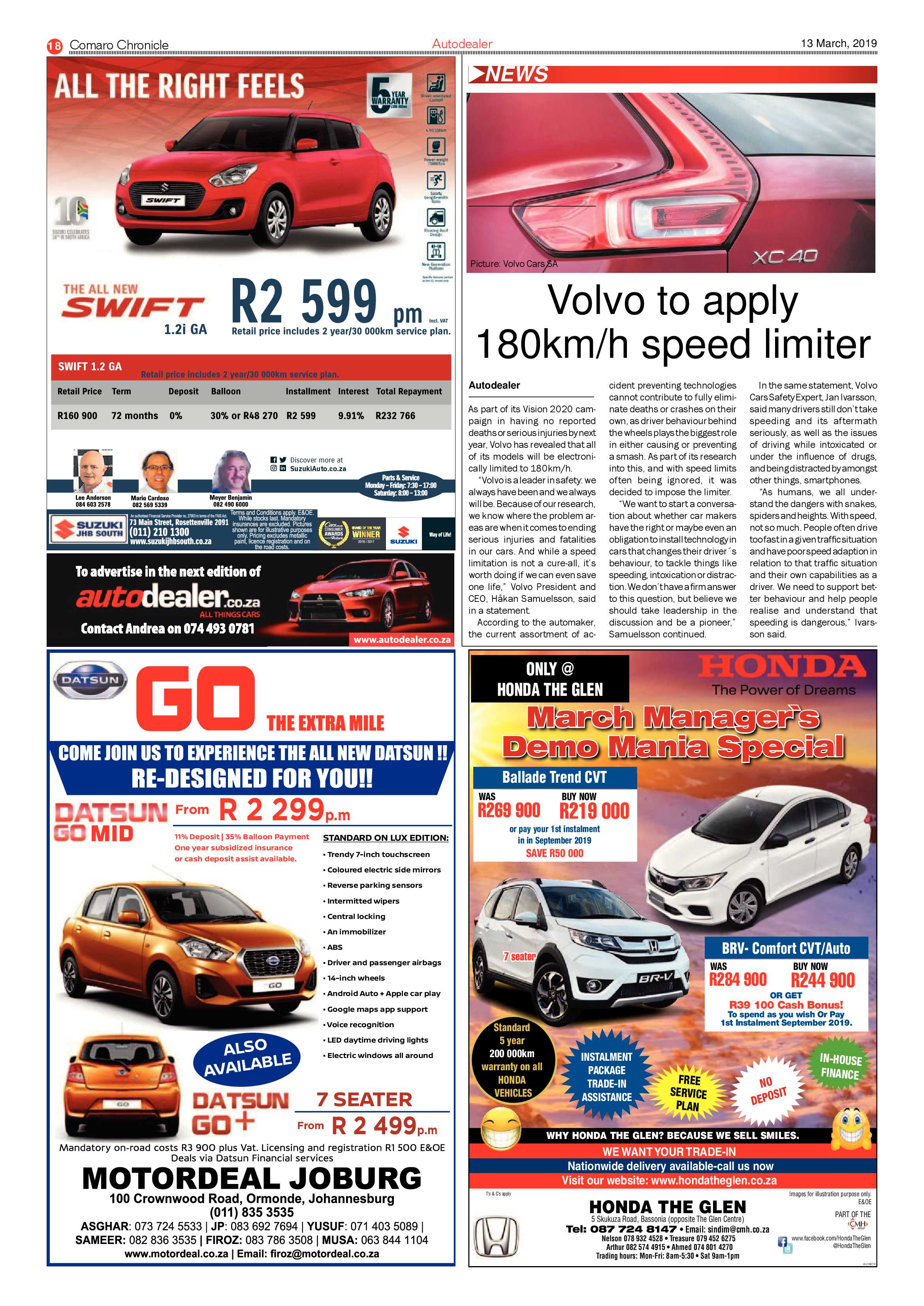 Comaro Chronicle 13 March 2019 page 18