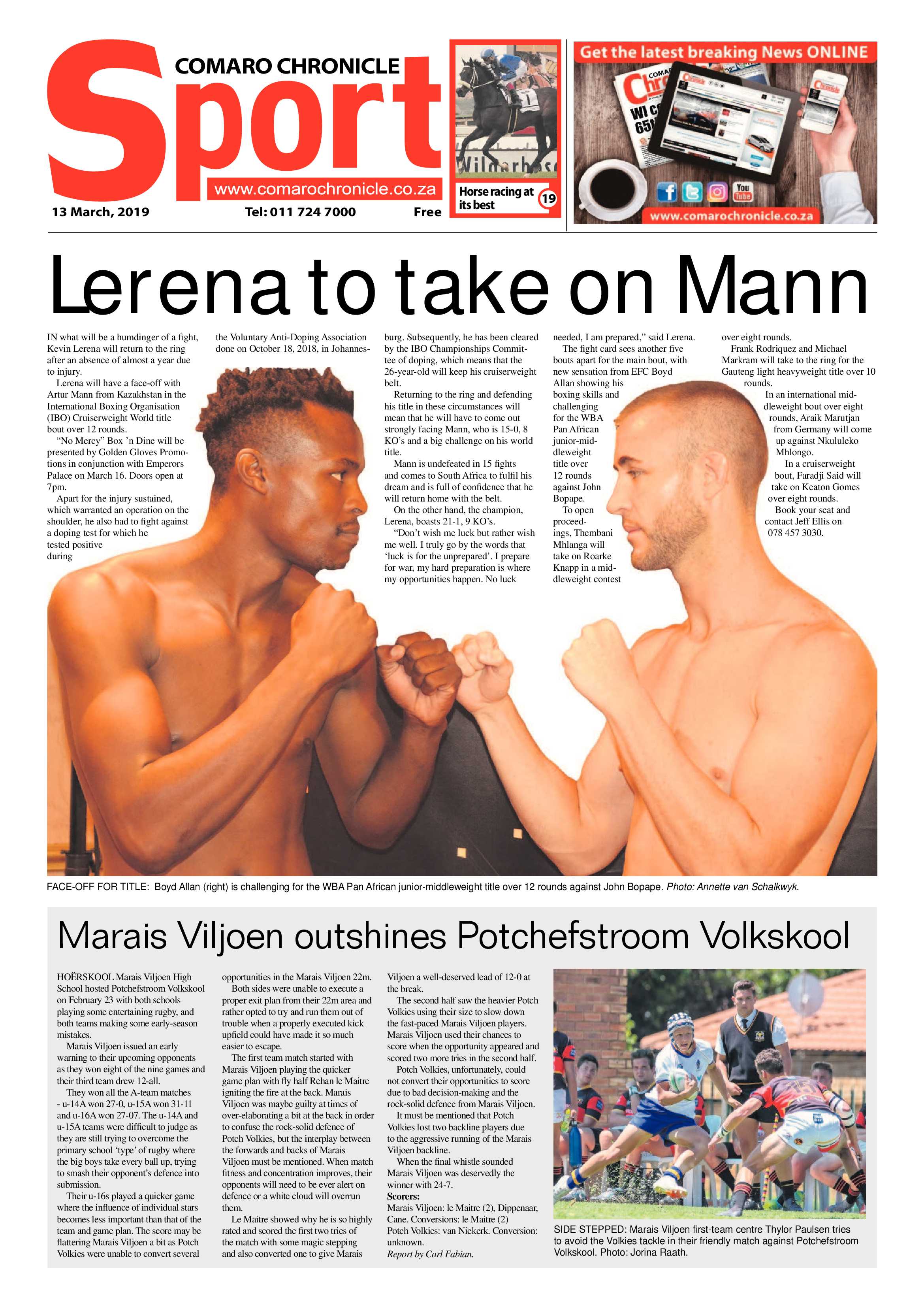 Comaro Chronicle 13 March 2019 page 20