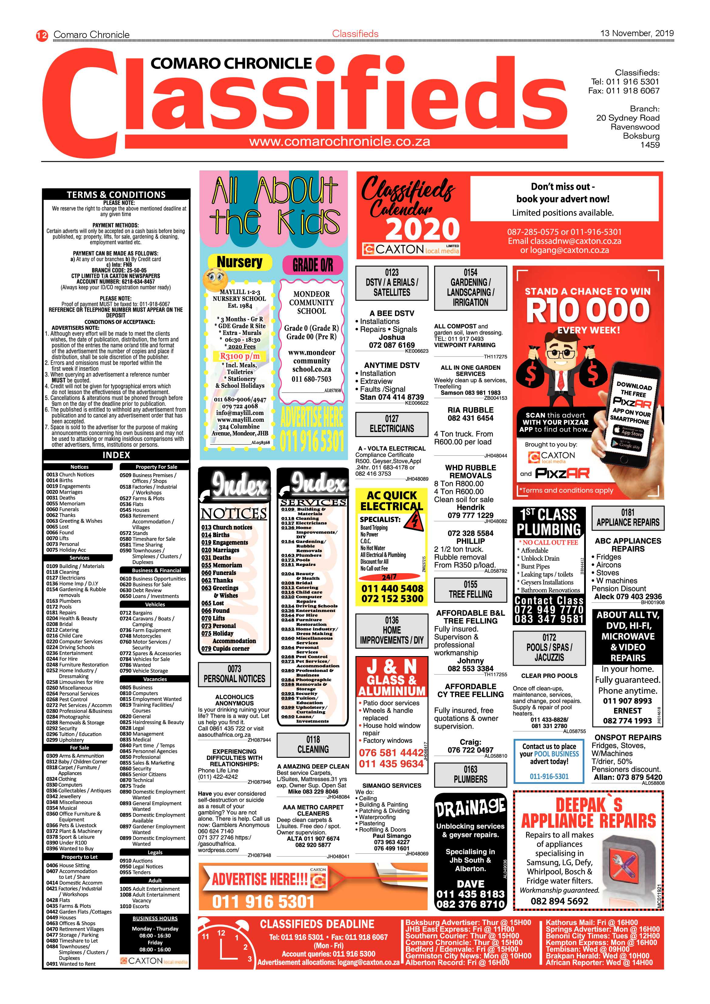 Comaro Chronicle 13 November 2019 page 12