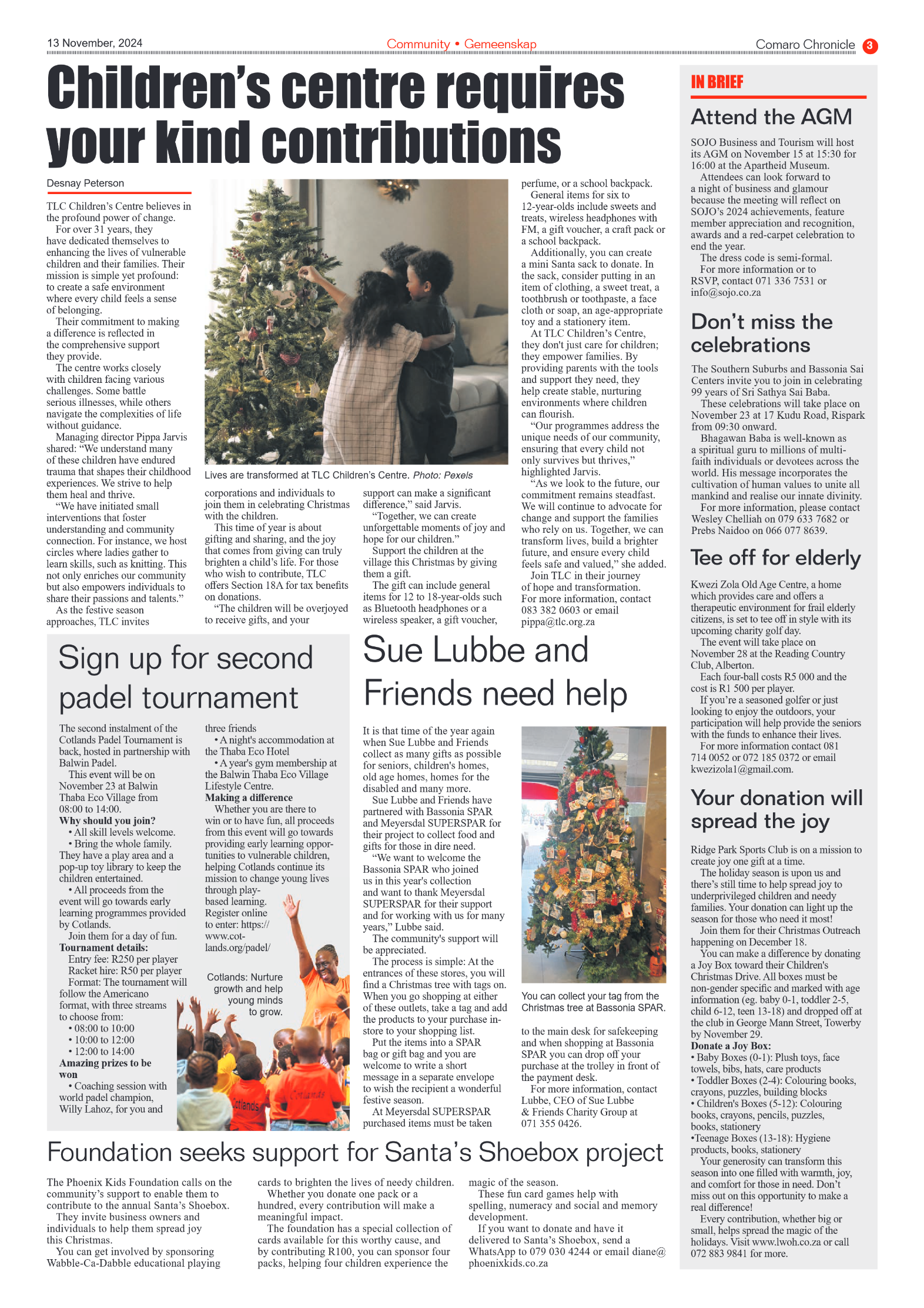 Comaro Chronicle 13 Novemberr 2024 page 3