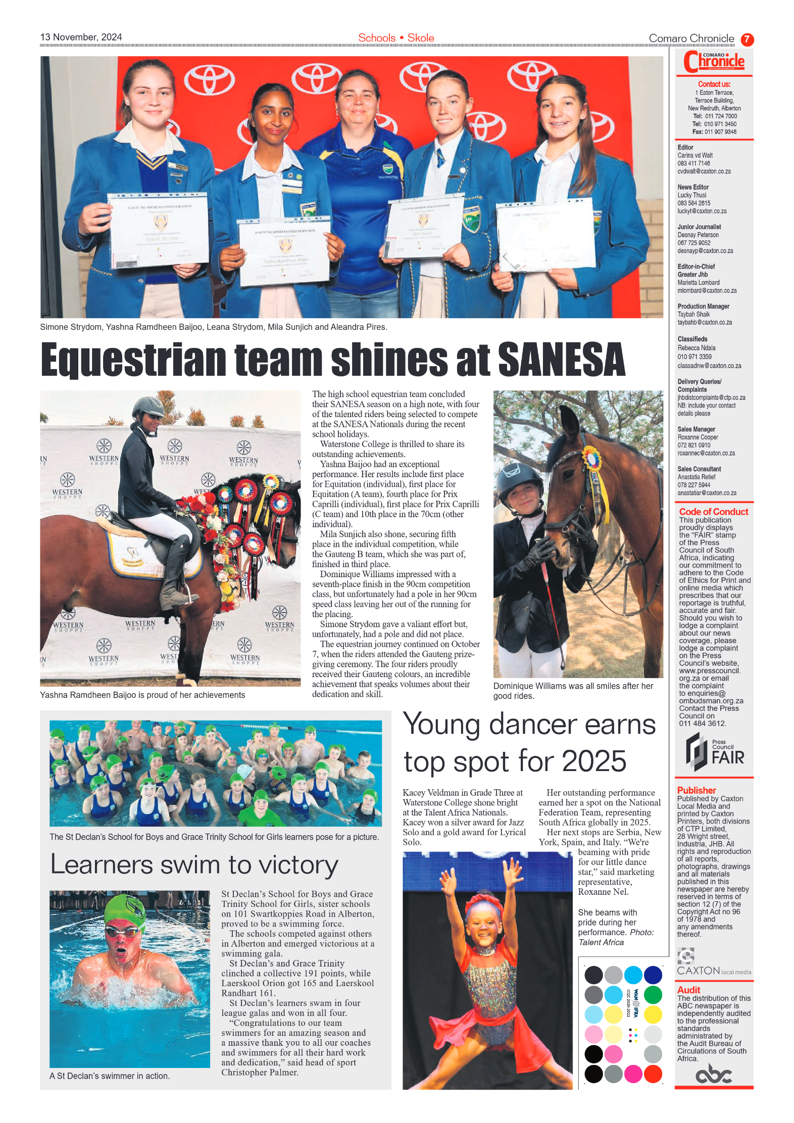 Comaro Chronicle 13 Novemberr 2024 page 7