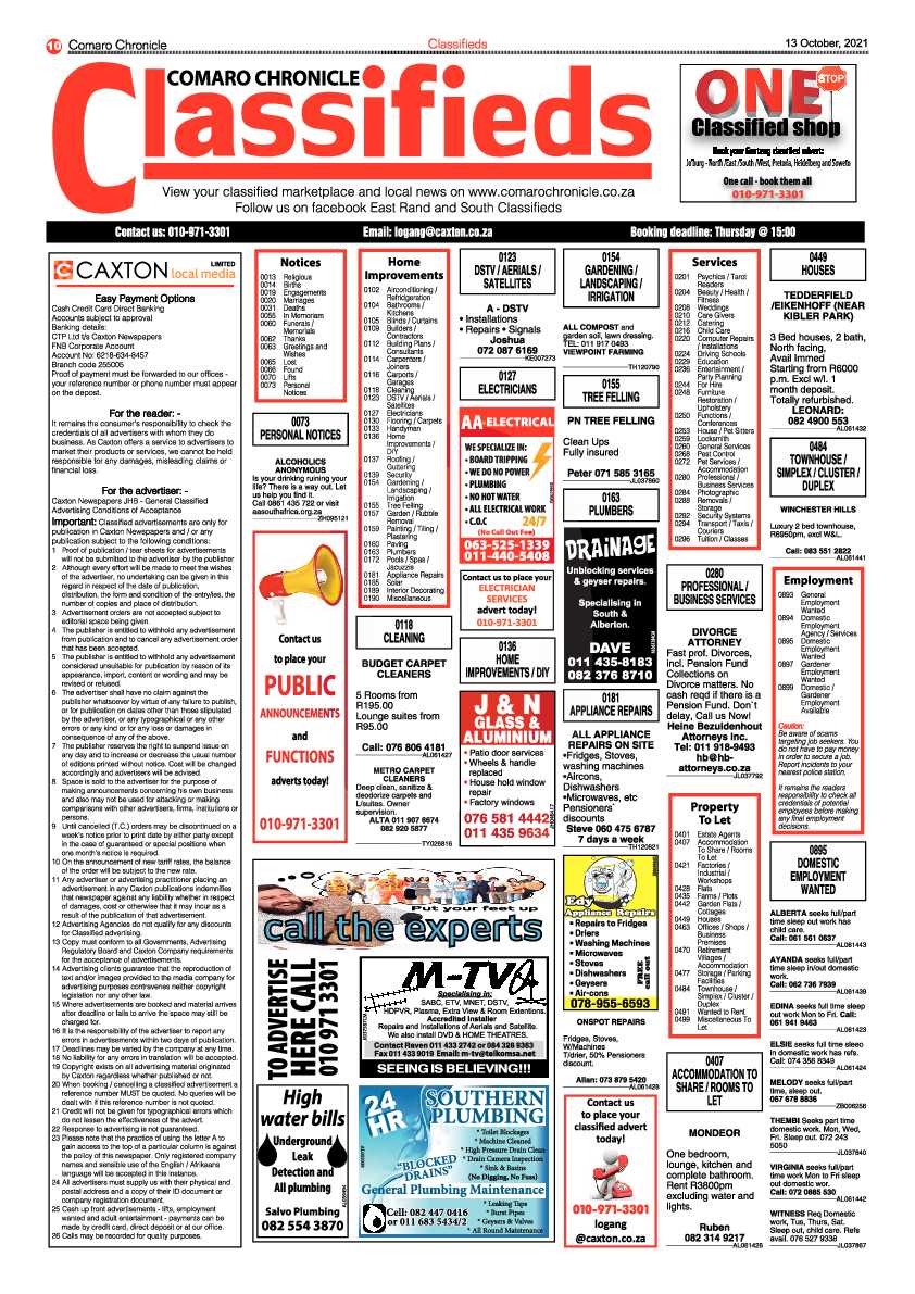 Comaro Chronicle 13 October 2021 page 10