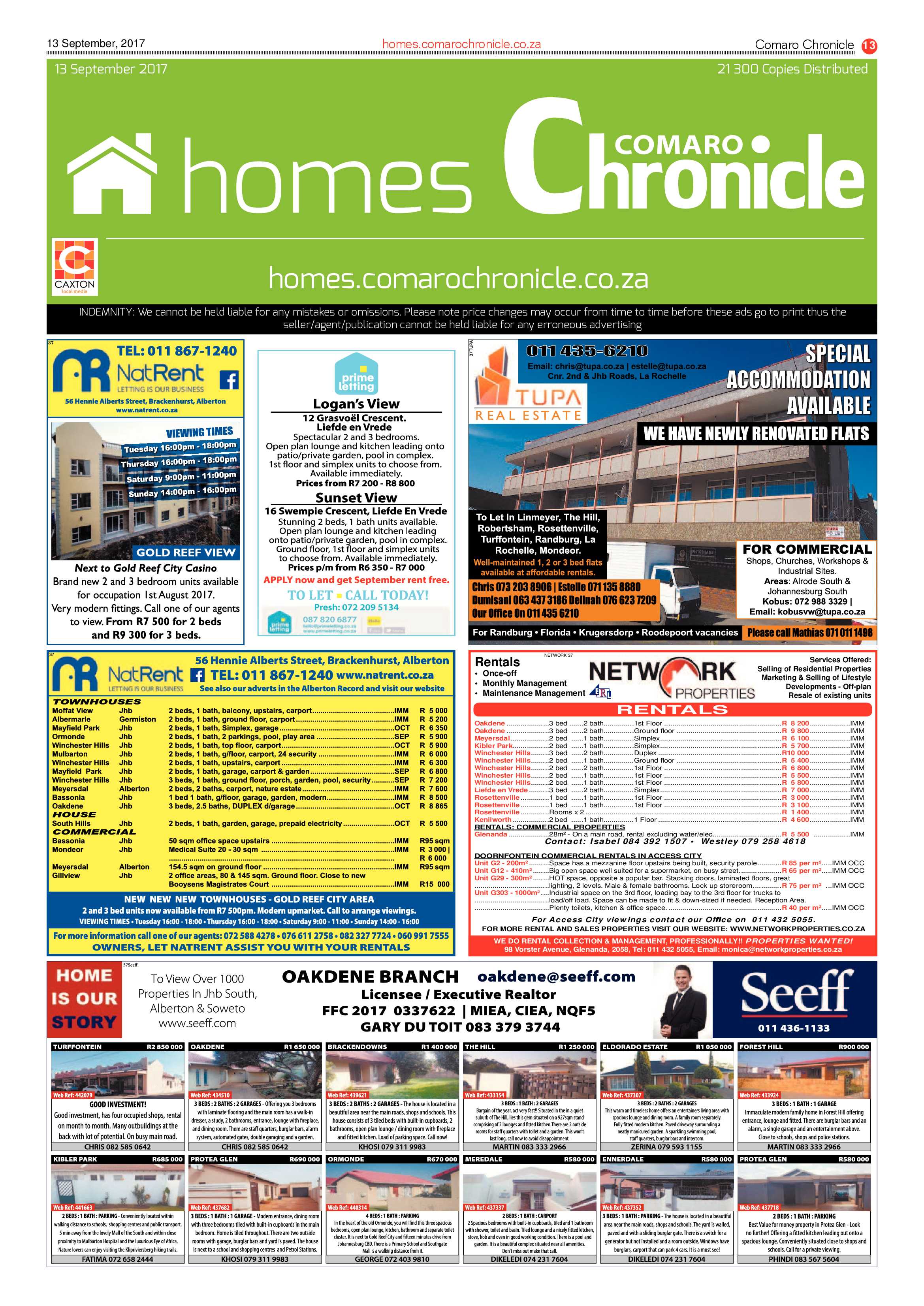 Comaro Chronicle 13 September 2017 page 13