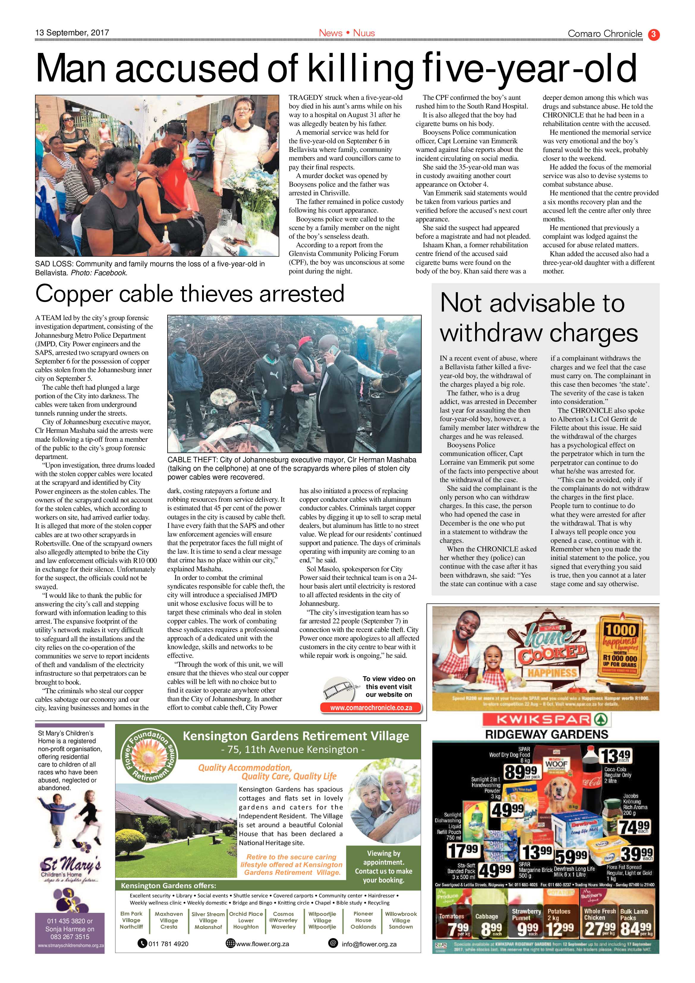 Comaro Chronicle 13 September 2017 page 3