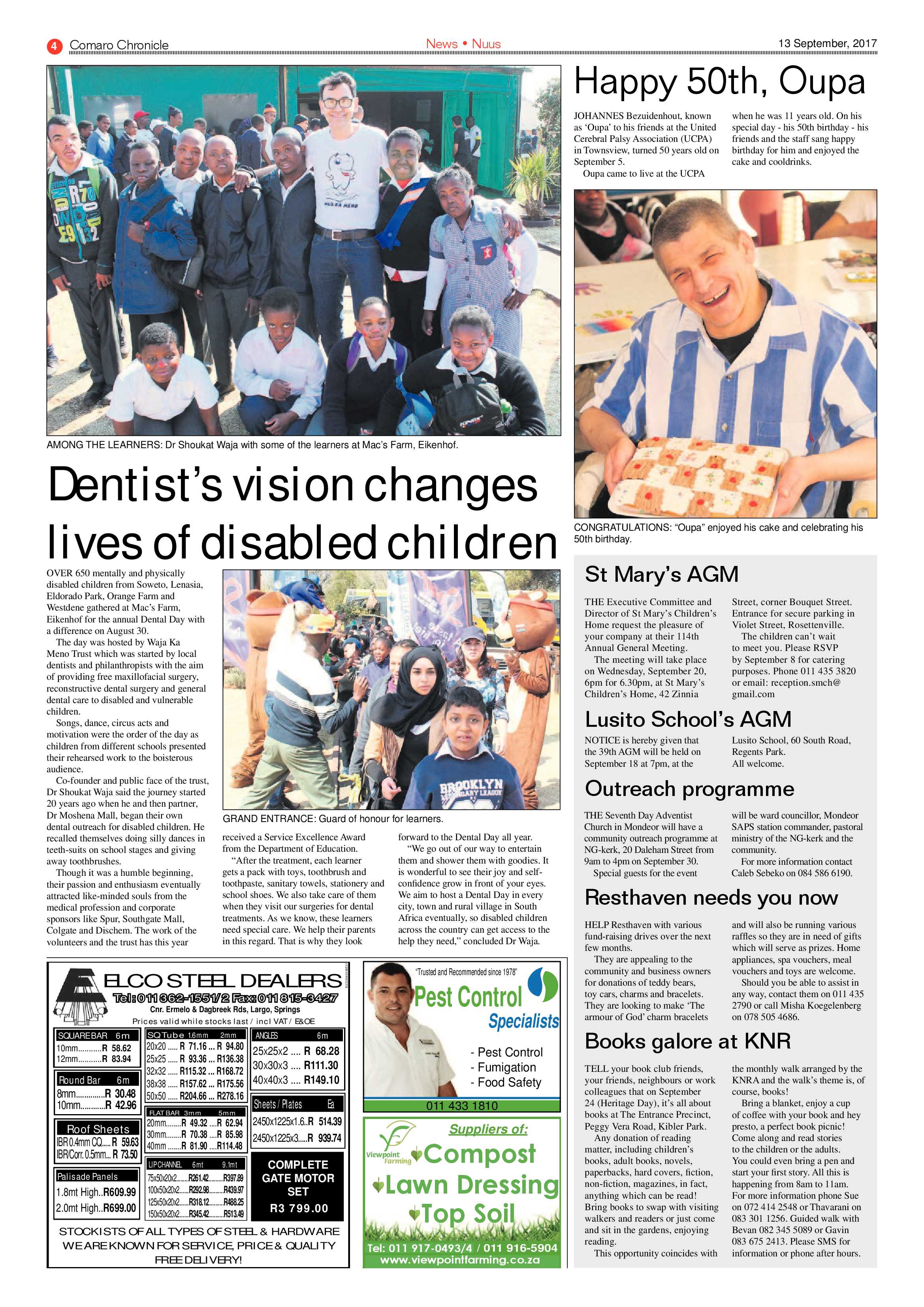 Comaro Chronicle 13 September 2017 page 4