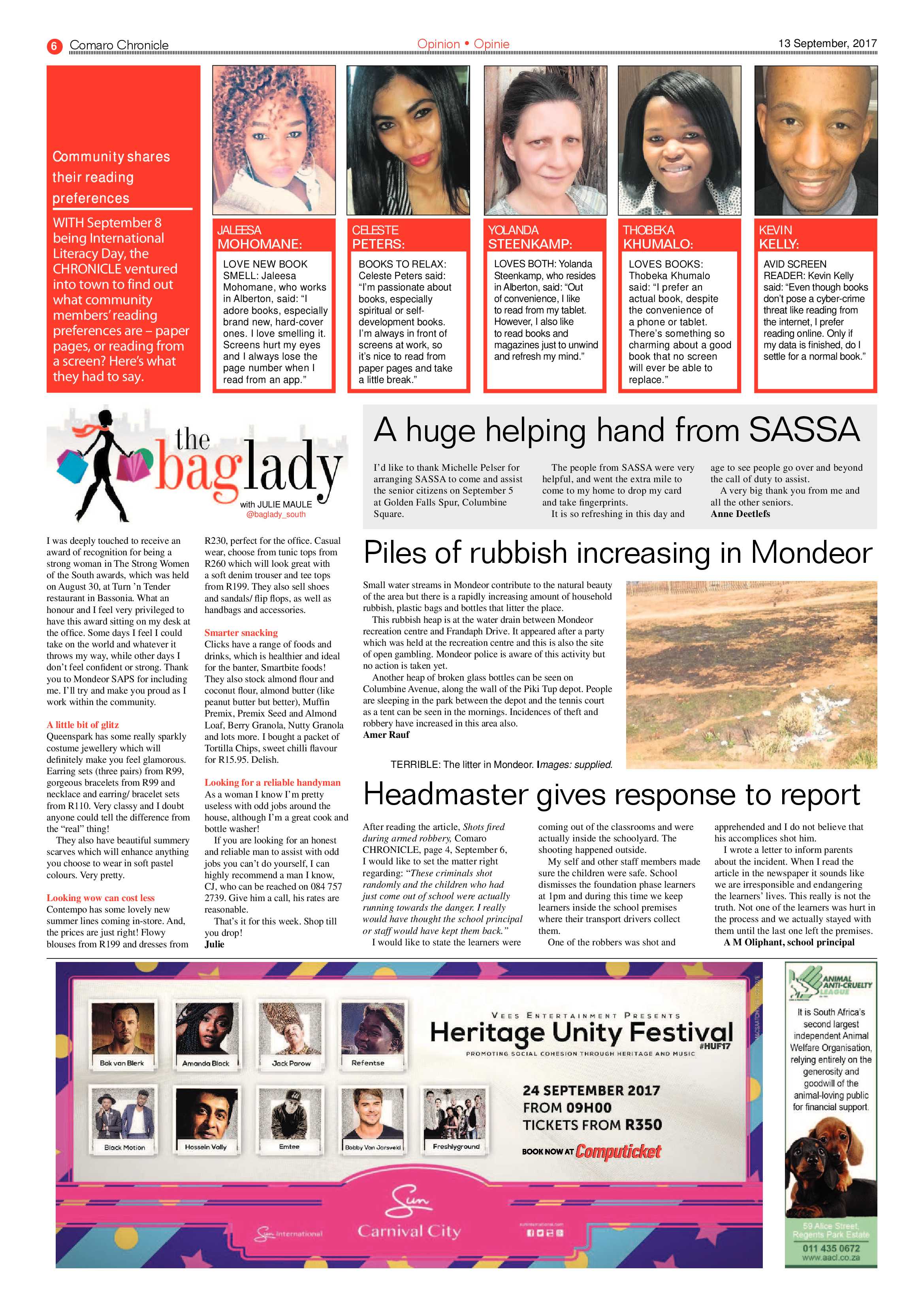 Comaro Chronicle 13 September 2017 page 6