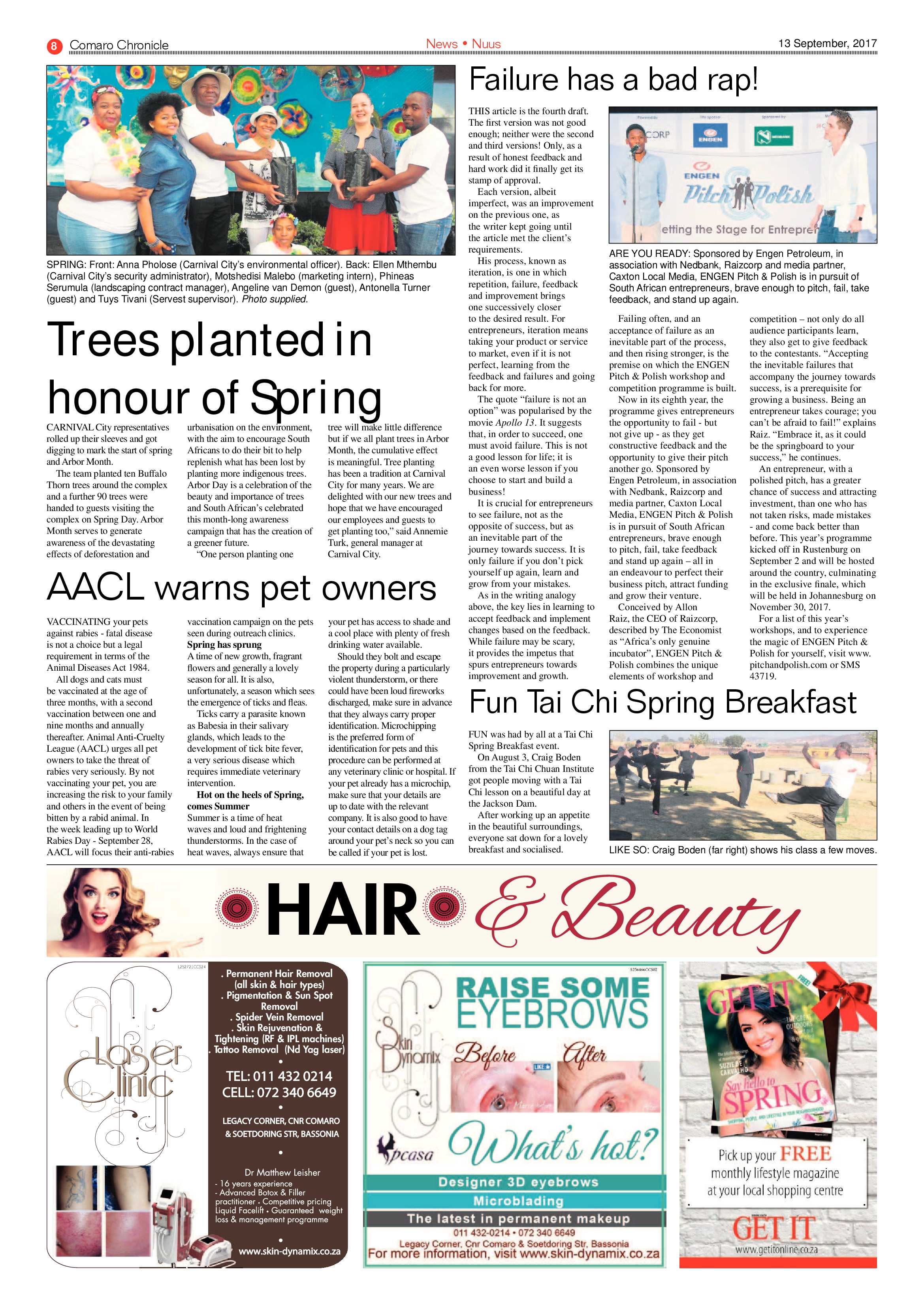 Comaro Chronicle 13 September 2017 page 8