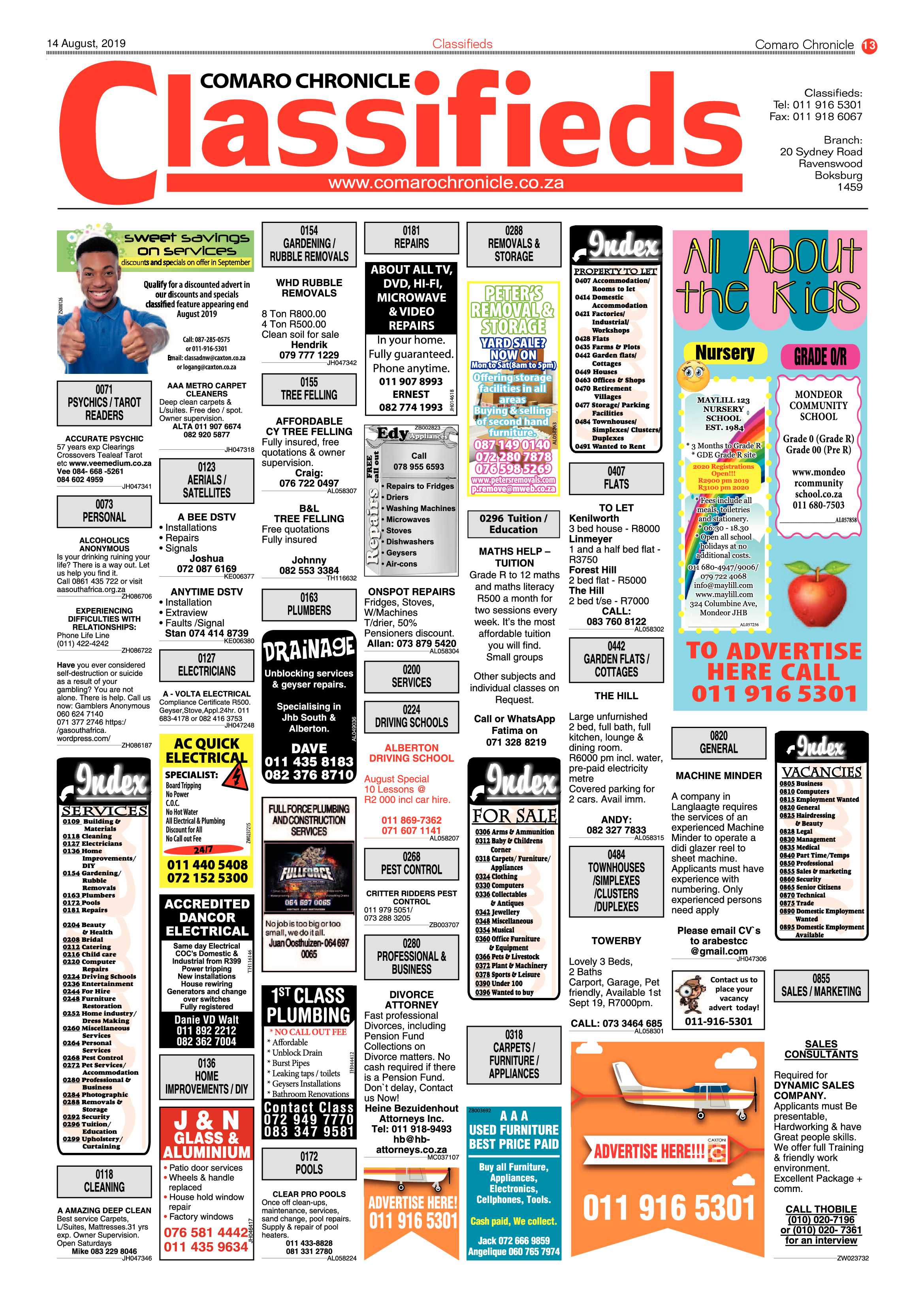 Comaro Chronicle 14 August 2019 page 13