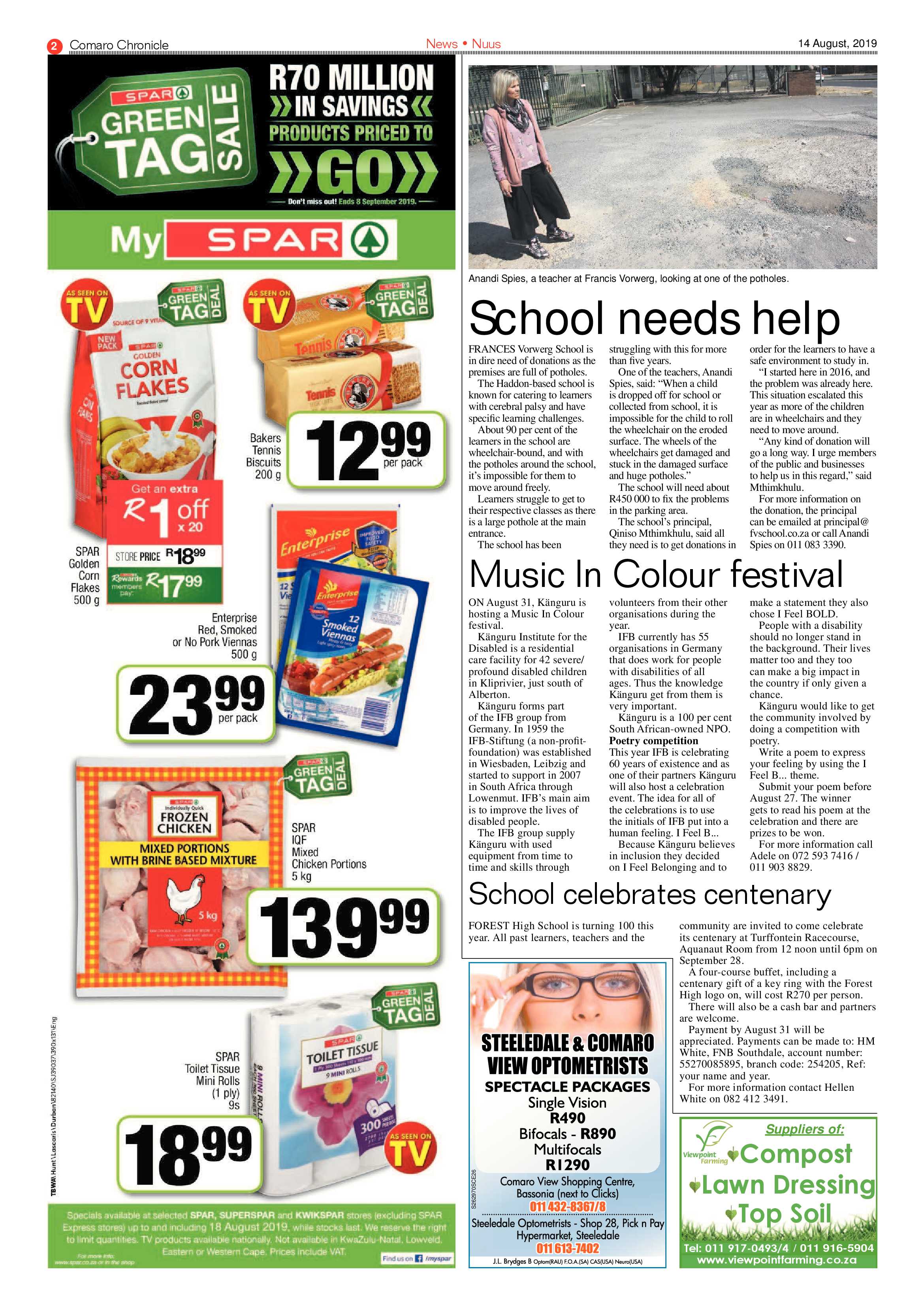Comaro Chronicle 14 August 2019 page 2