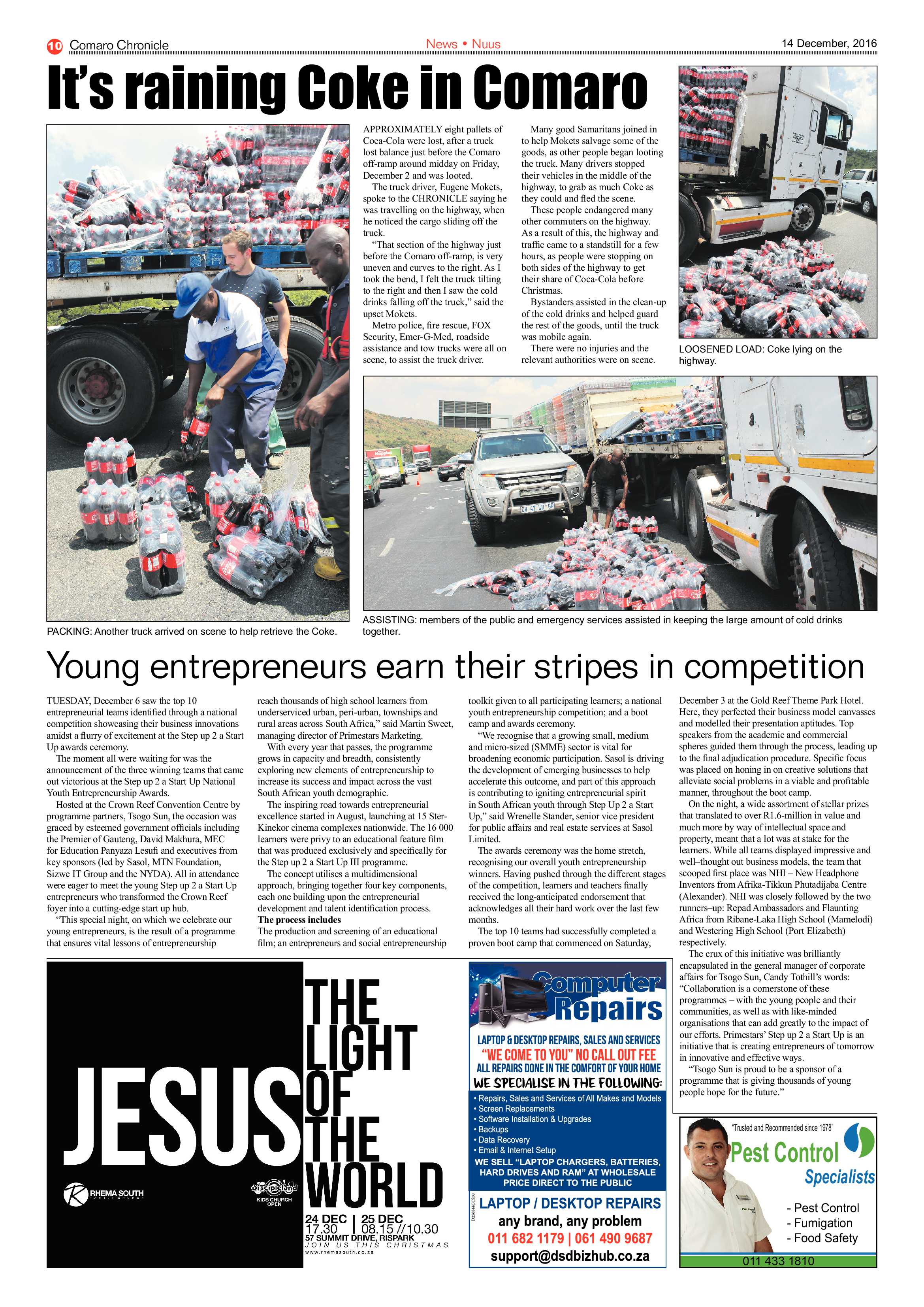 Comaro Chronicle 14 December 2016 page 10