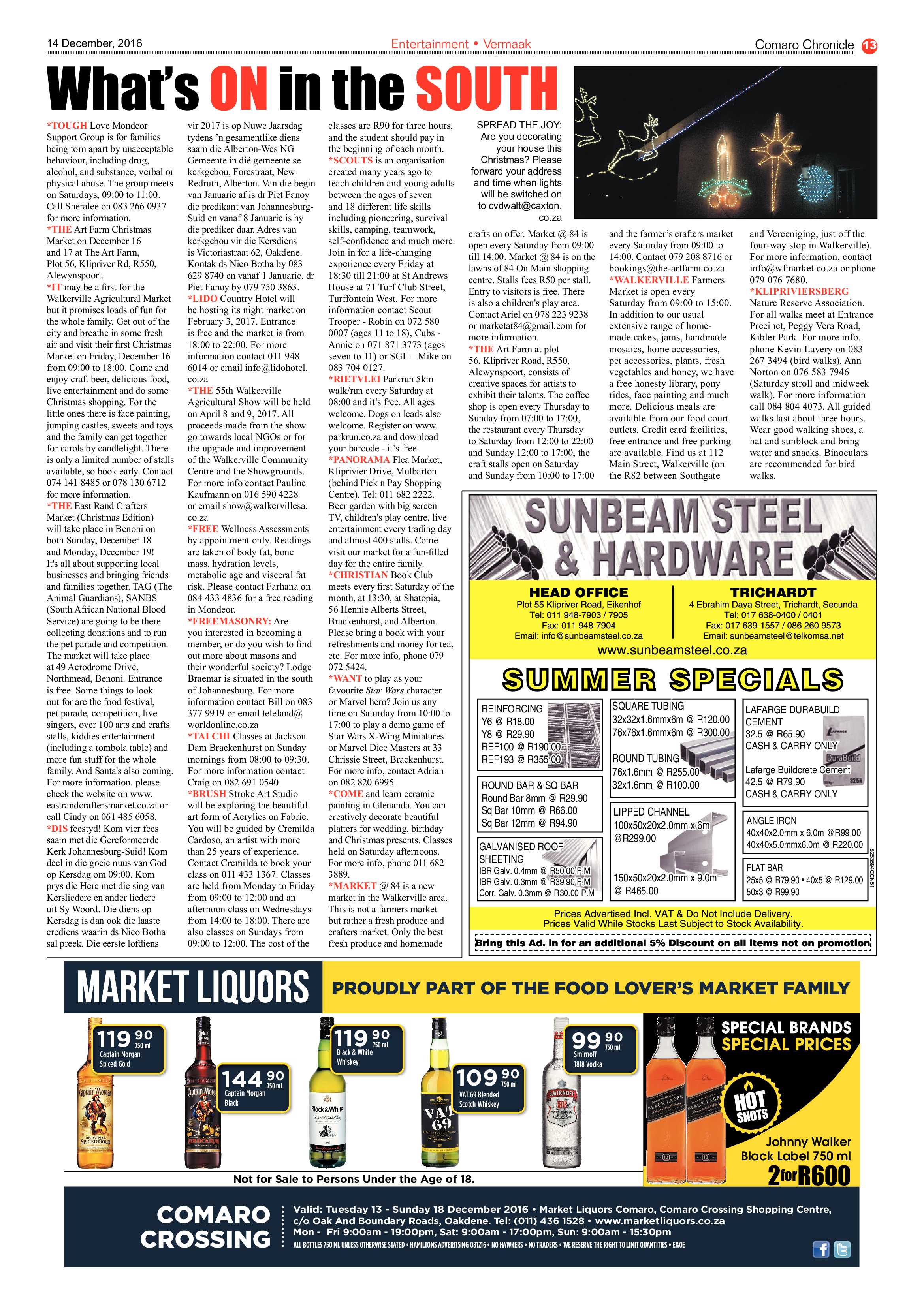 Comaro Chronicle 14 December 2016 page 13