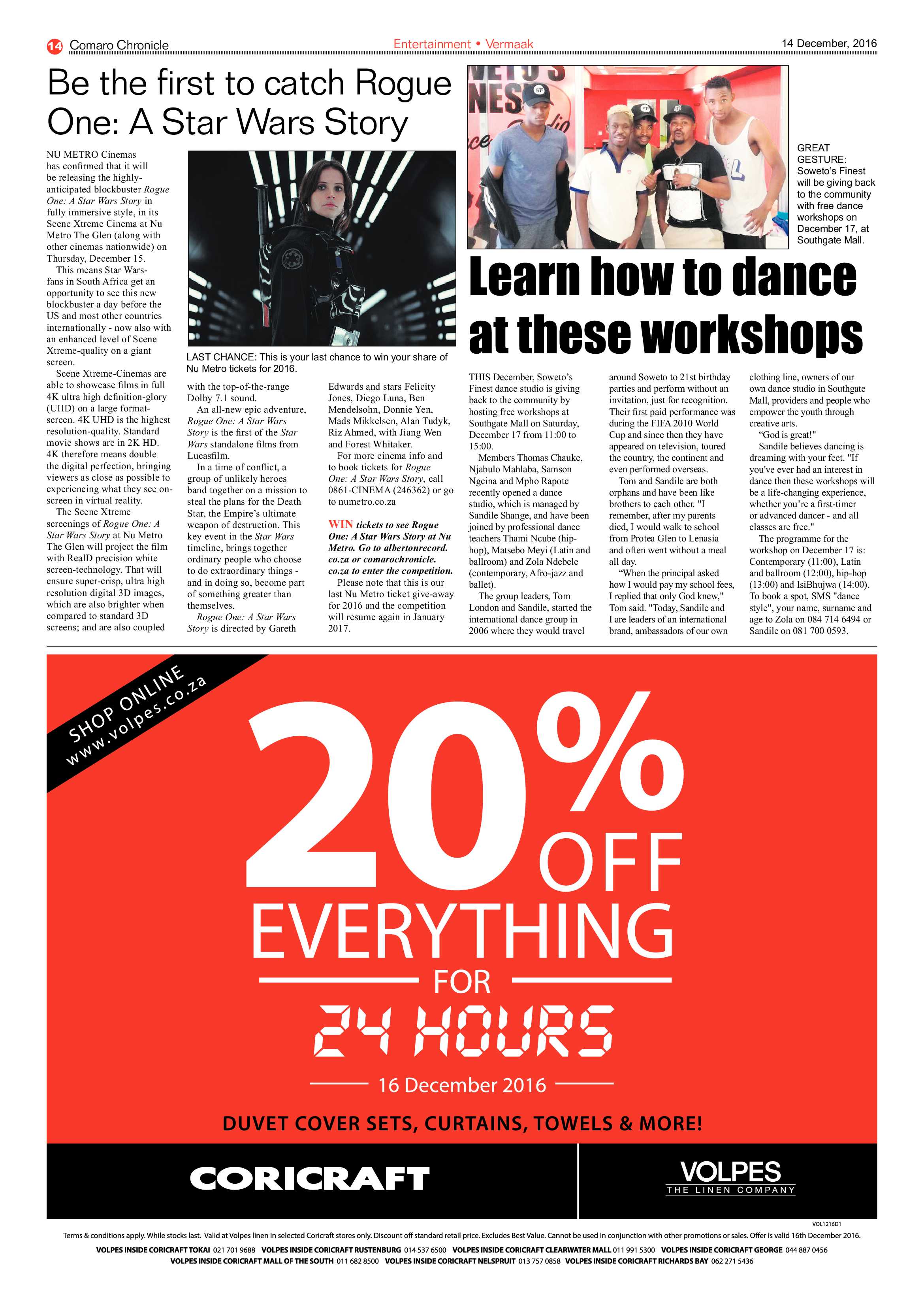 Comaro Chronicle 14 December 2016 page 14