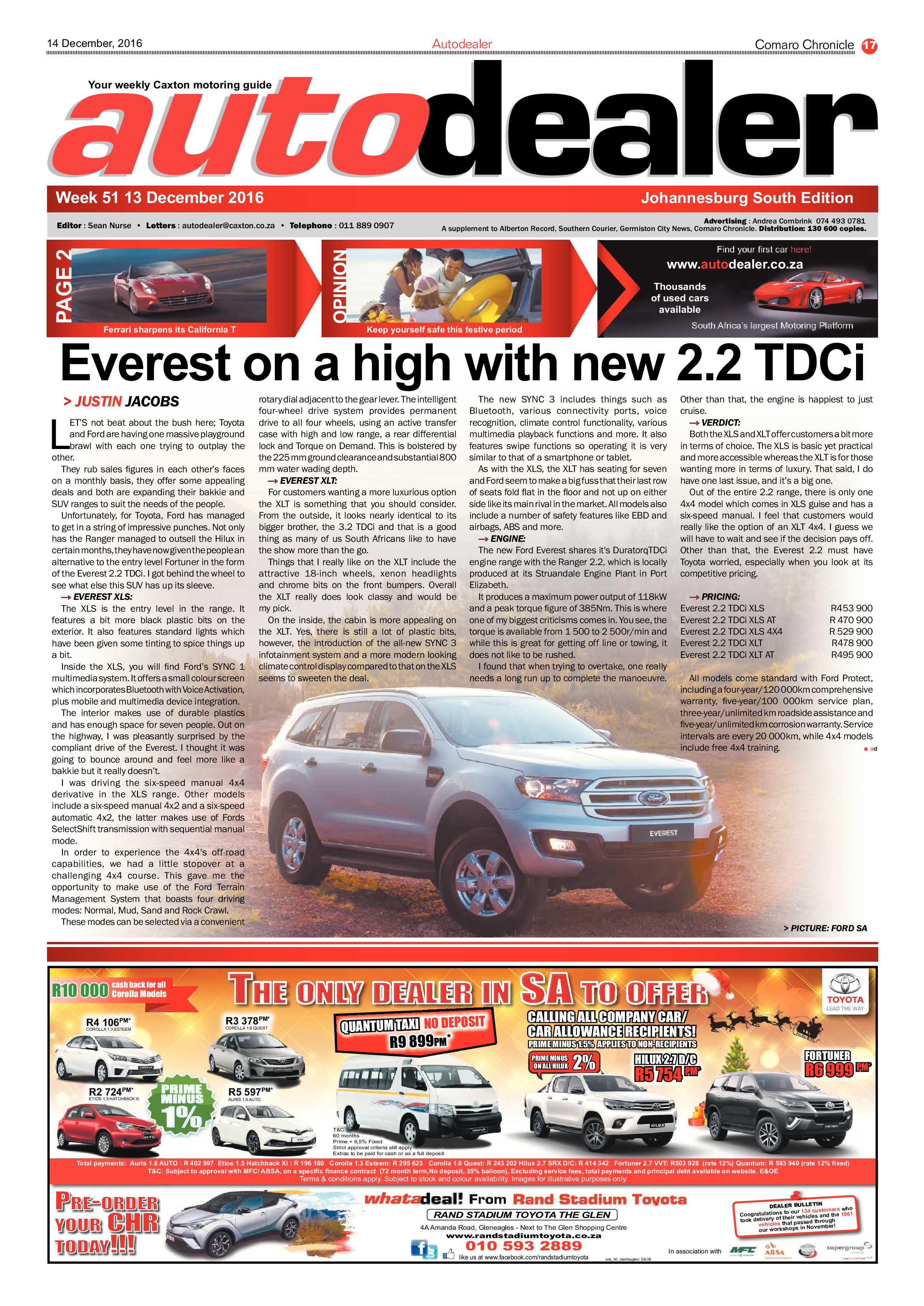 Comaro Chronicle 14 December 2016 page 17