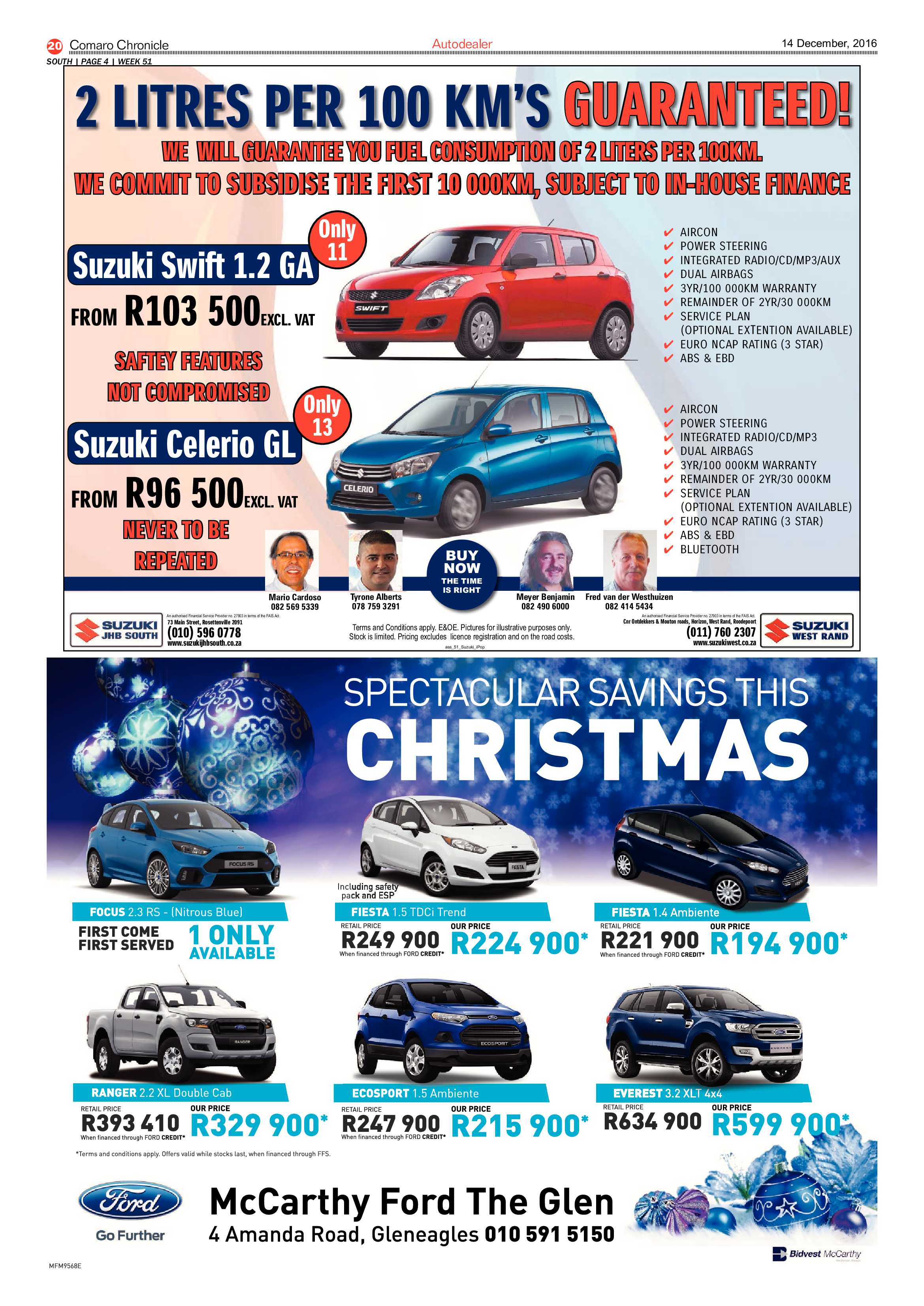 Comaro Chronicle 14 December 2016 page 20