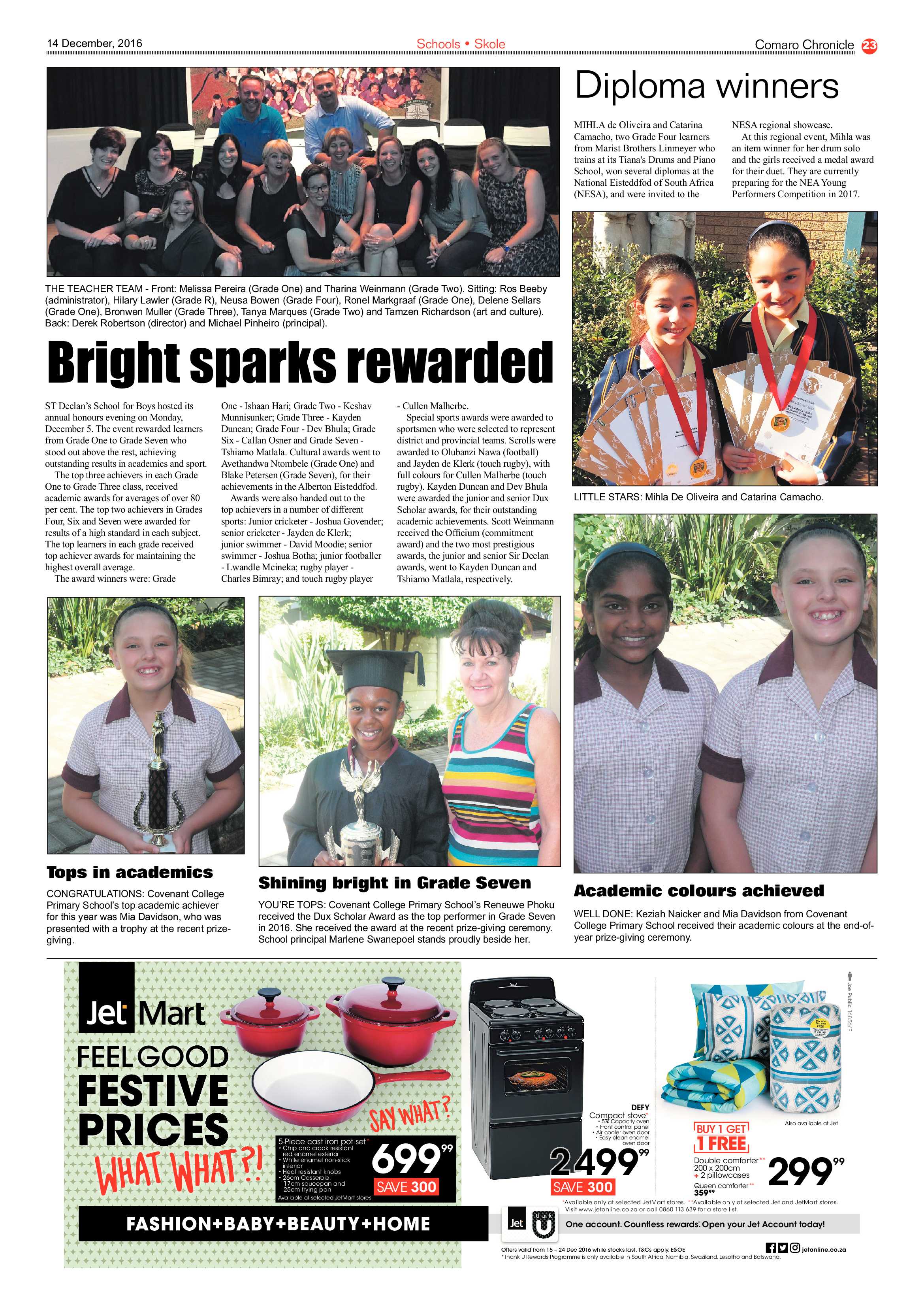 Comaro Chronicle 14 December 2016 page 23