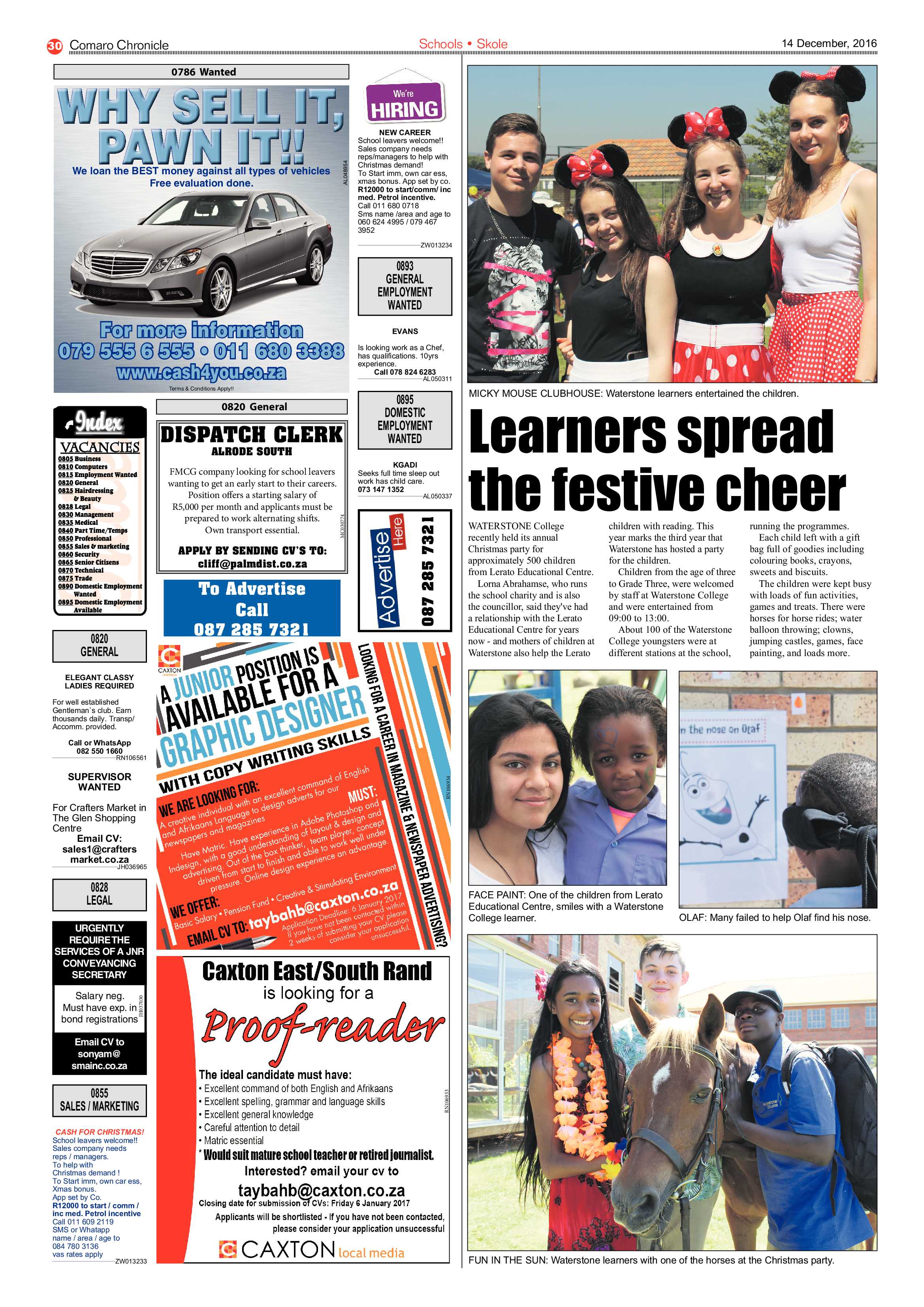 Comaro Chronicle 14 December 2016 page 30