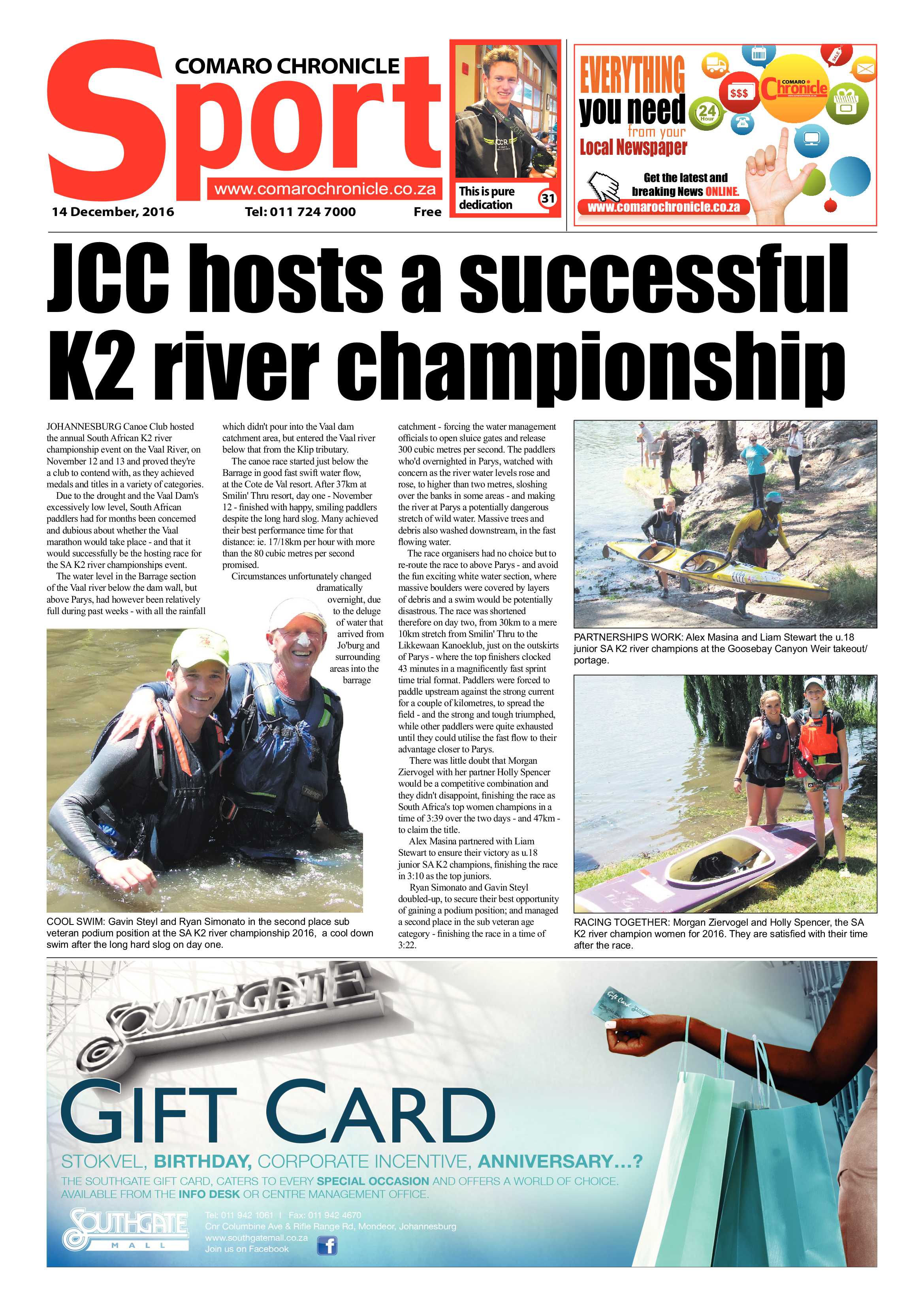 Comaro Chronicle 14 December 2016 page 32