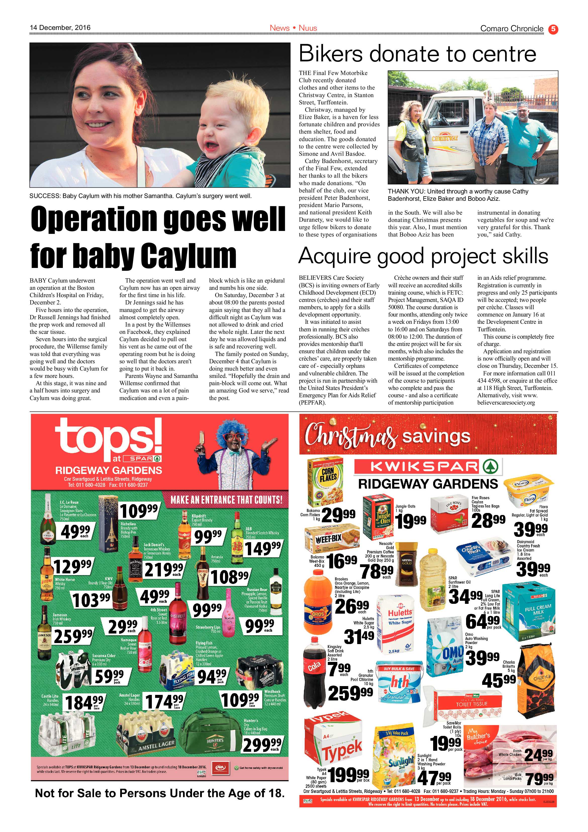 Comaro Chronicle 14 December 2016 page 5