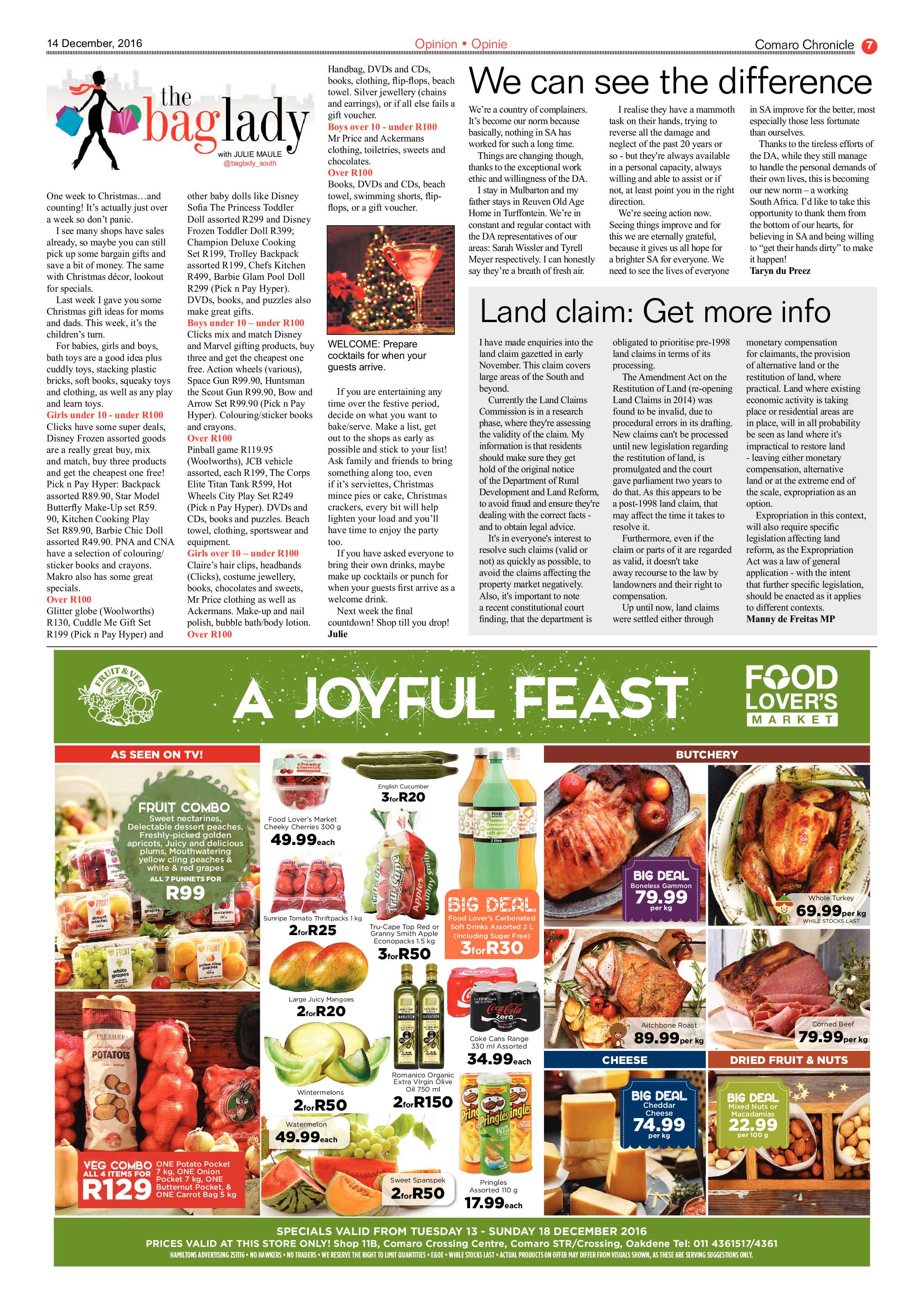 Comaro Chronicle 14 December 2016 page 7