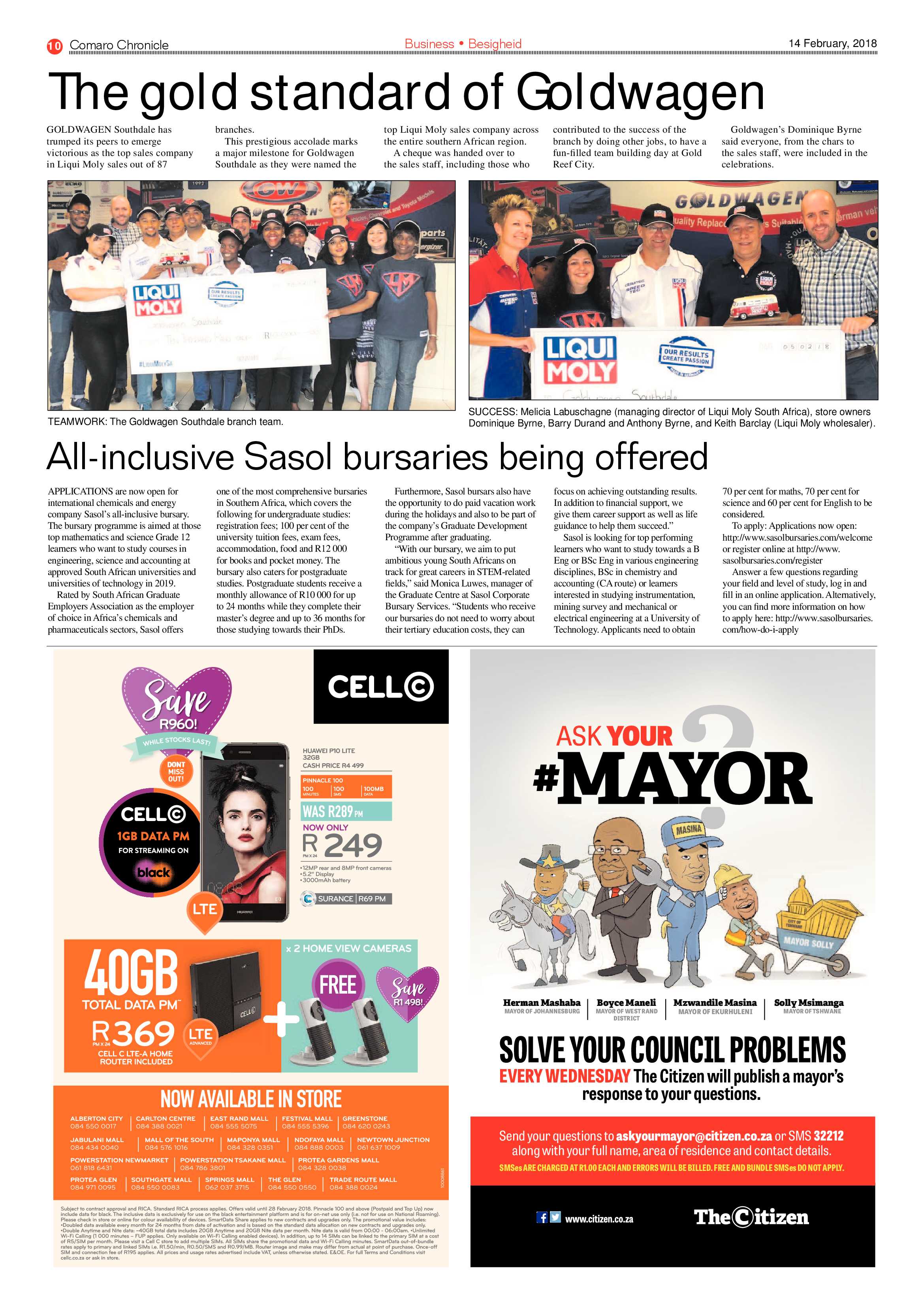 Comaro Chronicle 14 February 2018 page 10
