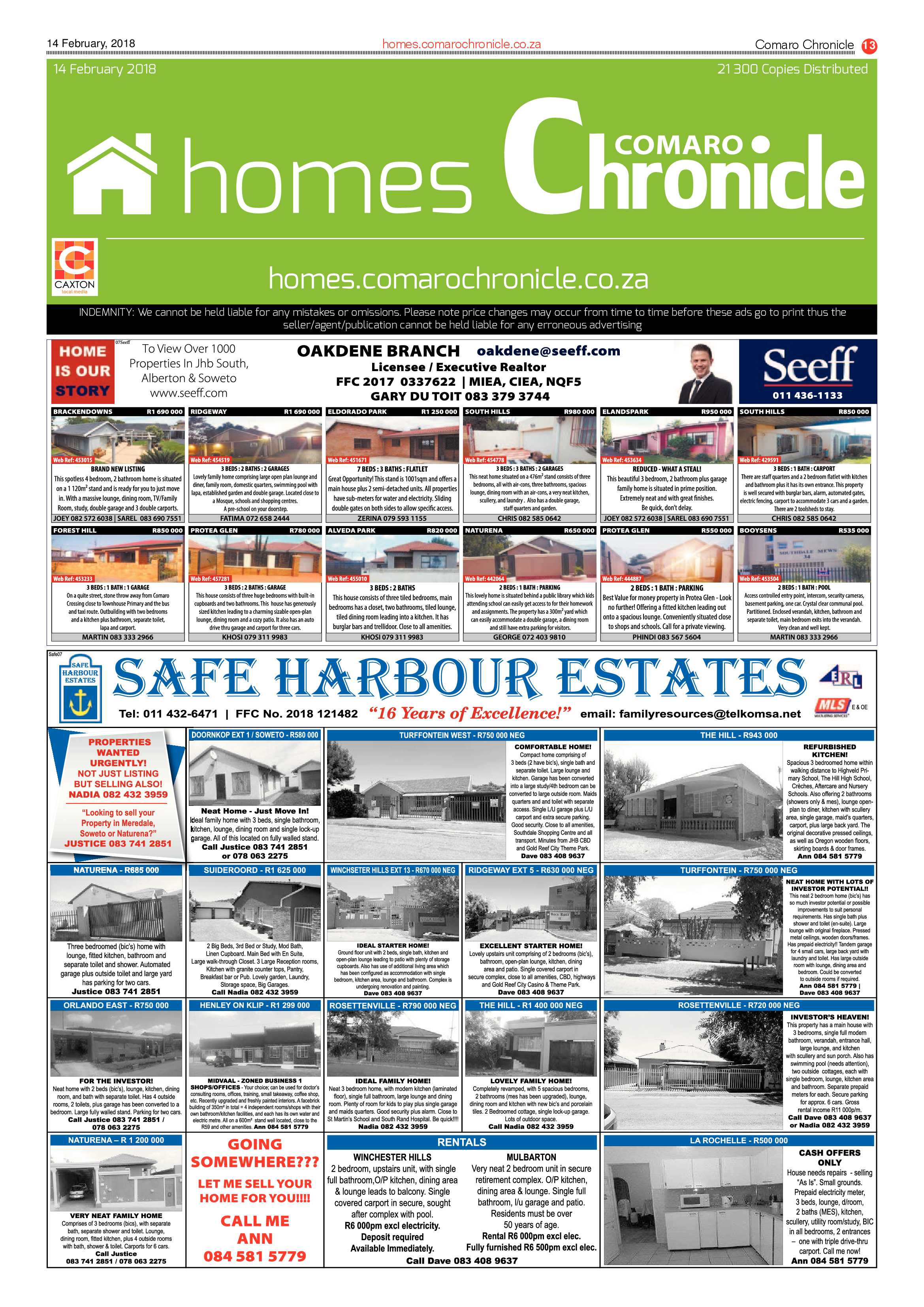 Comaro Chronicle 14 February 2018 page 13