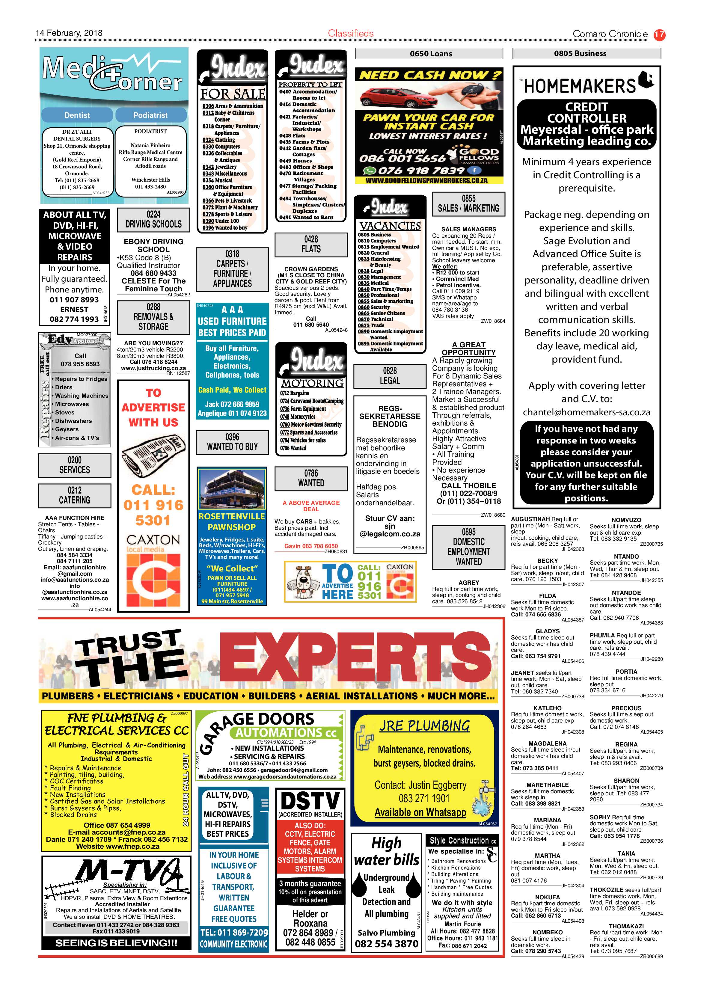 Comaro Chronicle 14 February 2018 page 17