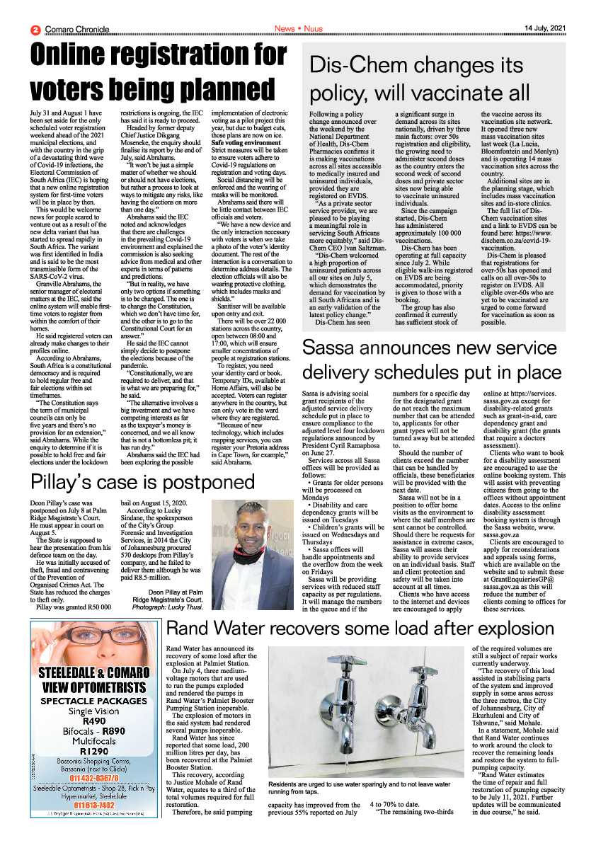 Comaro Chronicle 14 July 2021 page 2
