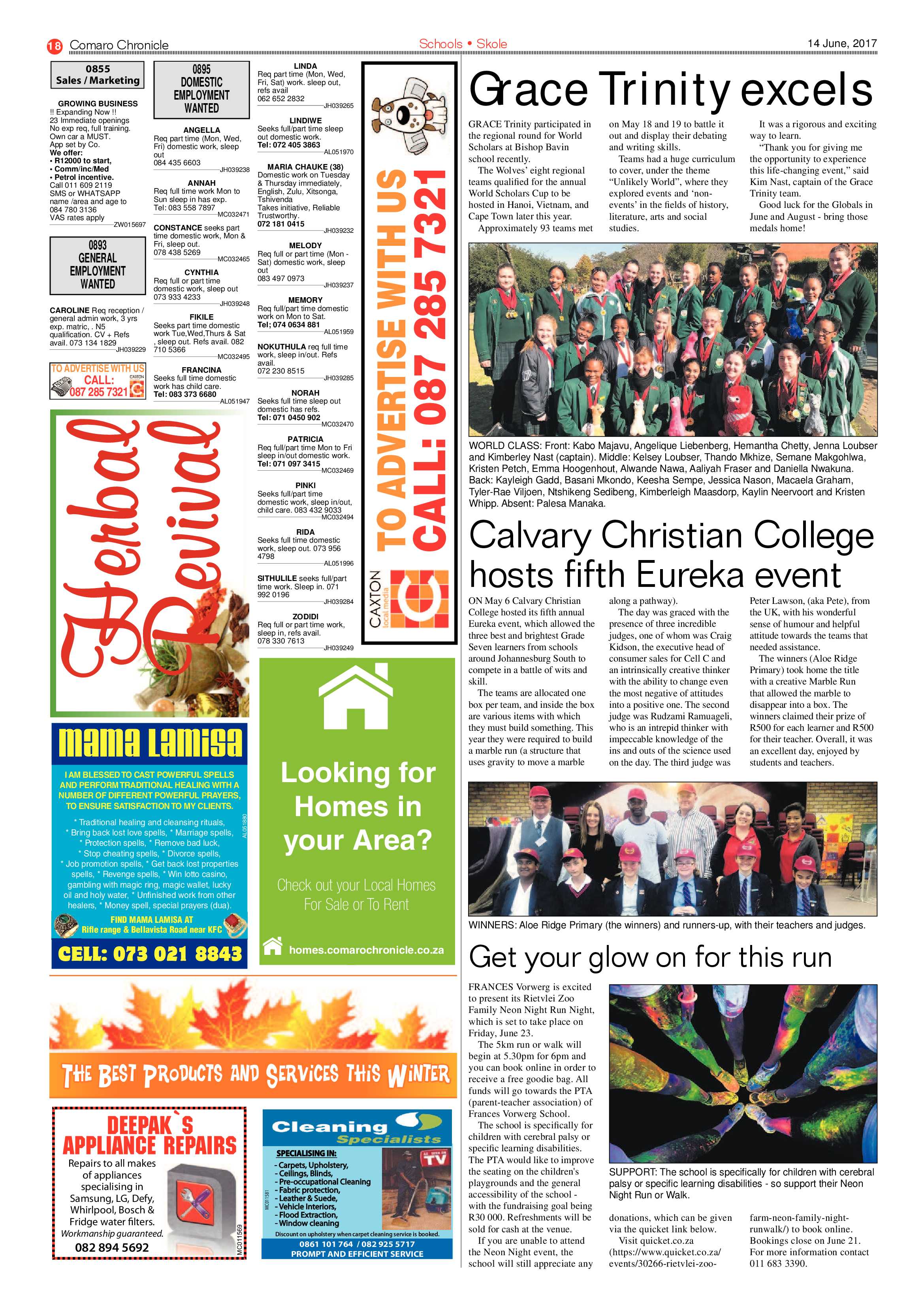 Comaro Chronicle 14 June 2017 page 18