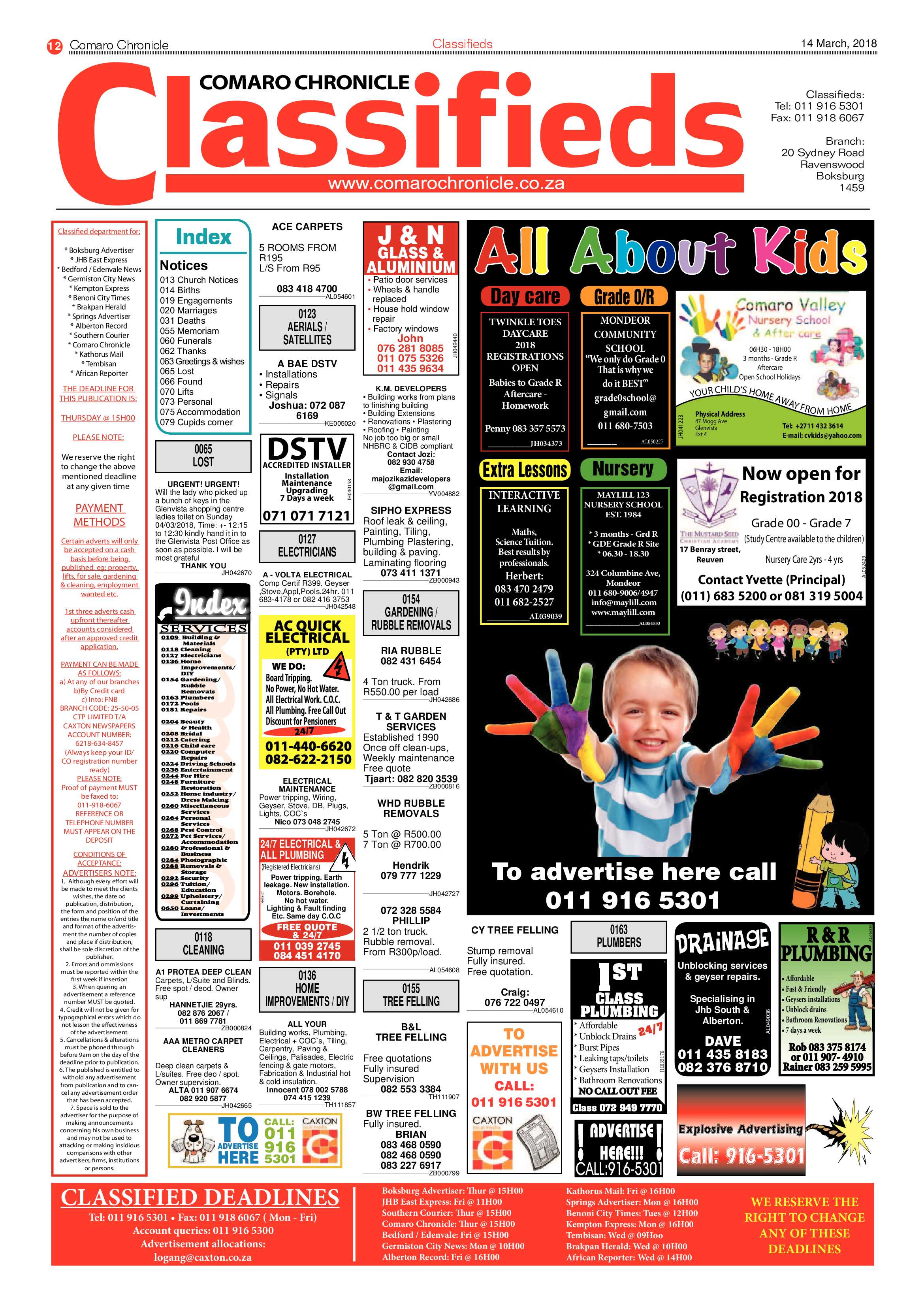 Comaro Chronicle 14 March 2018 page 12