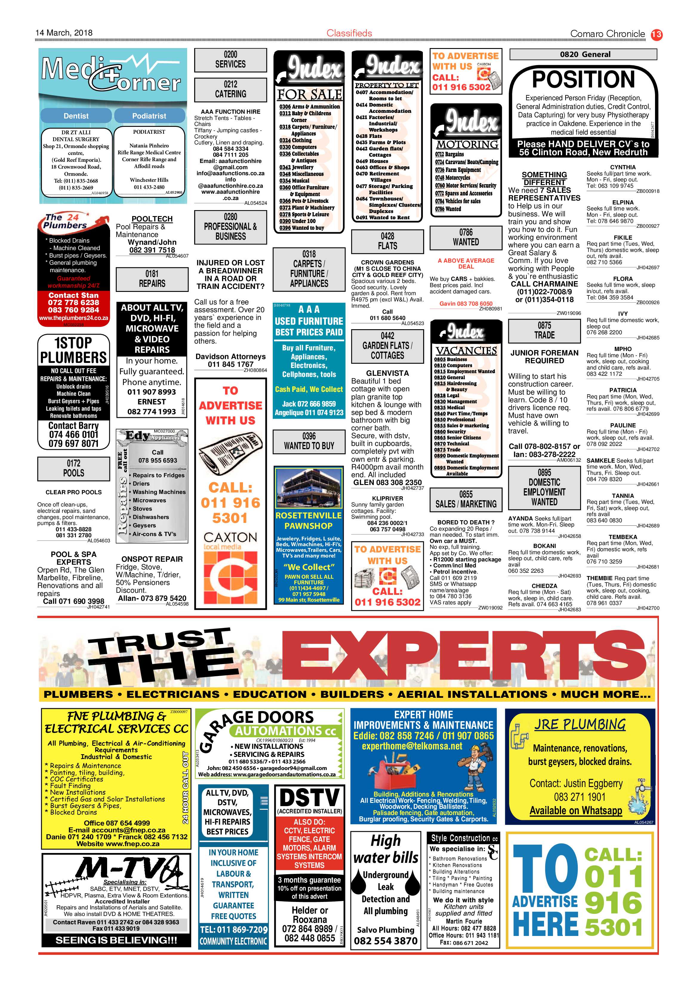 Comaro Chronicle 14 March 2018 page 13