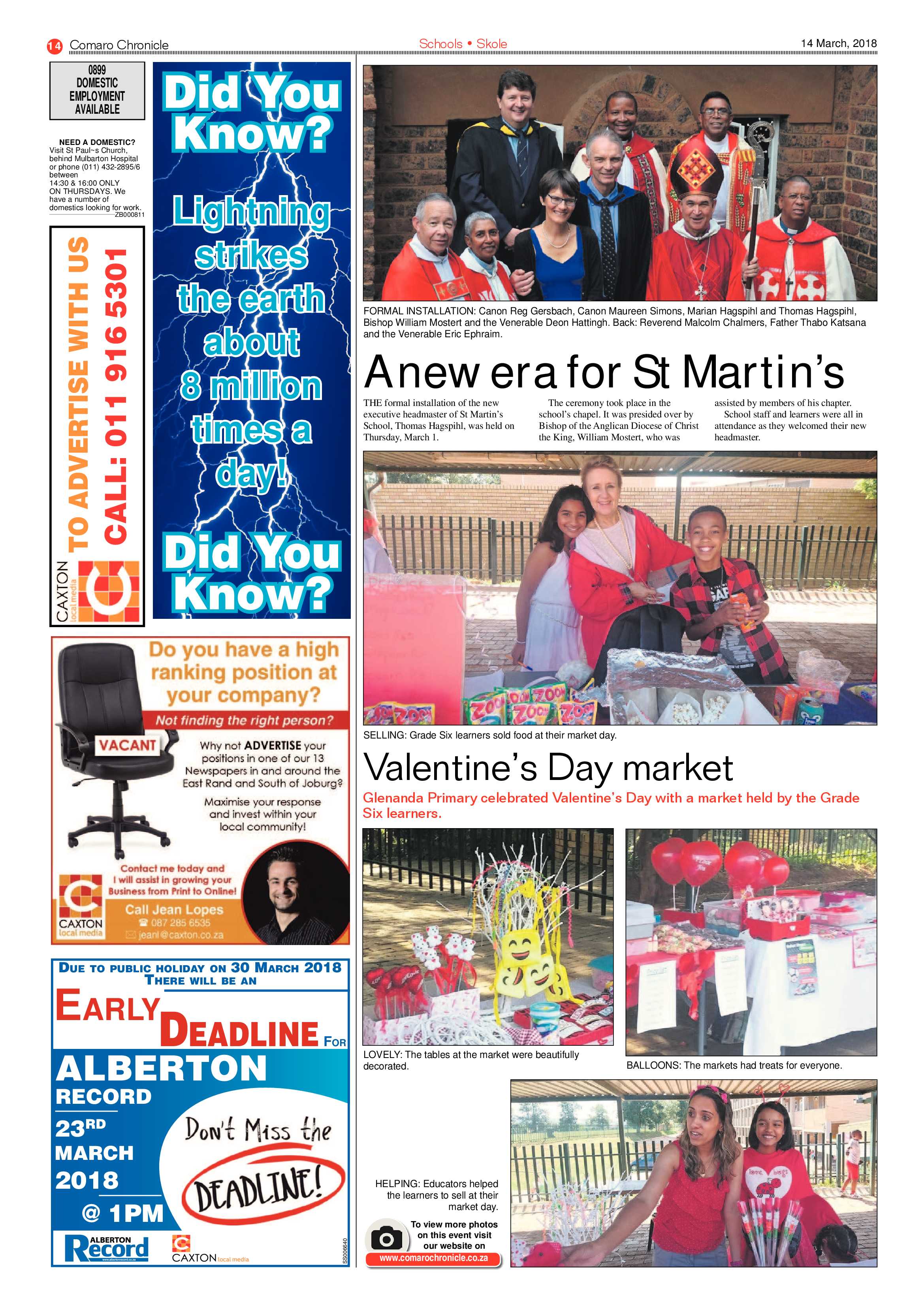 Comaro Chronicle 14 March 2018 page 14