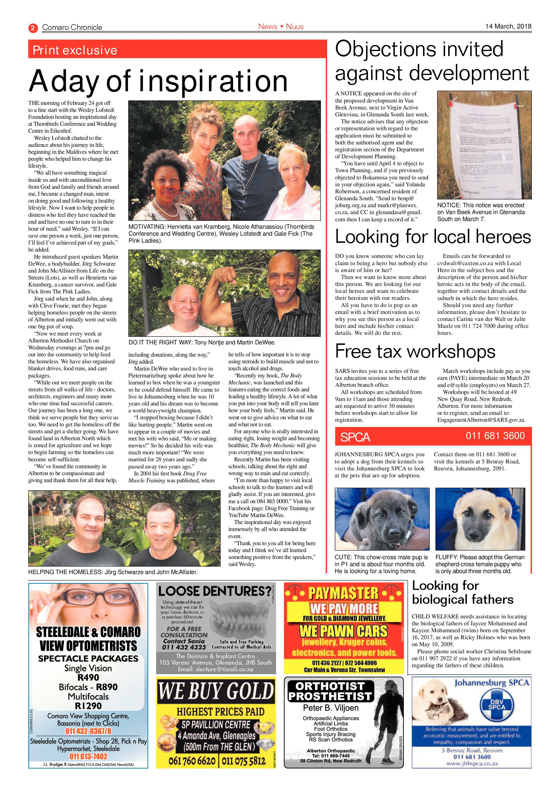 Comaro Chronicle 14 March 2018 page 2