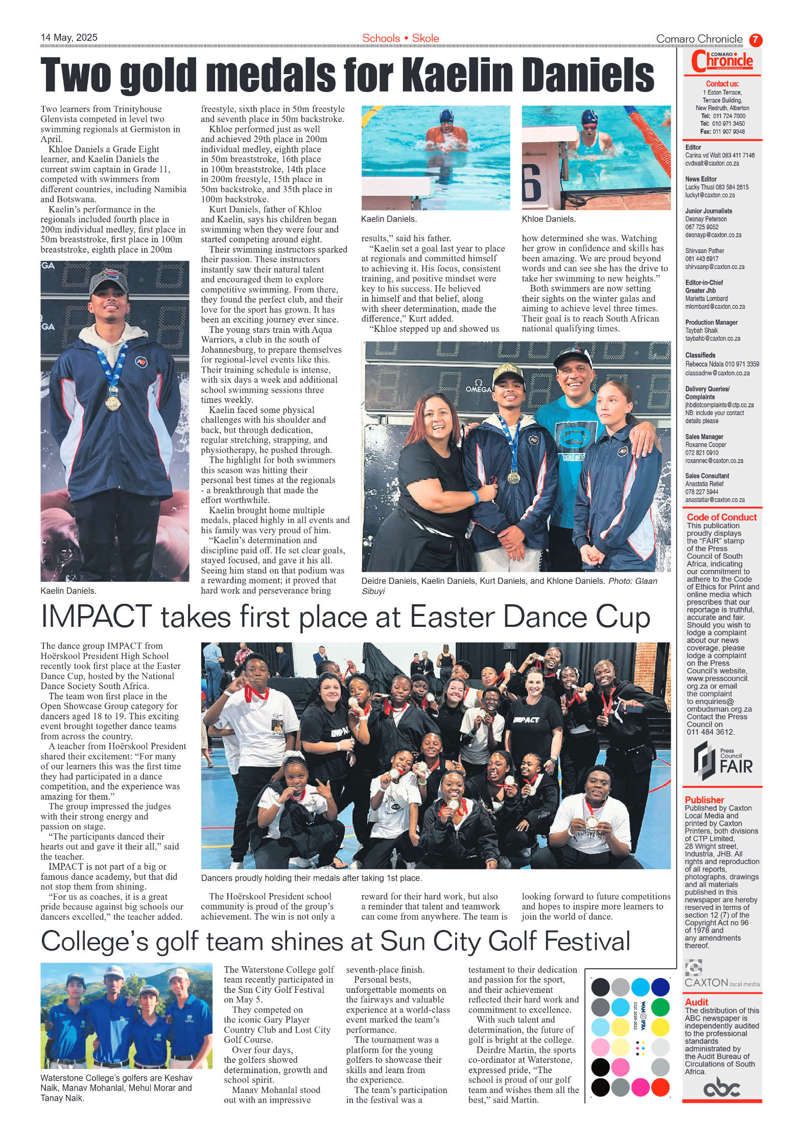 Comaro Chronicle 14 May 2025 page 9