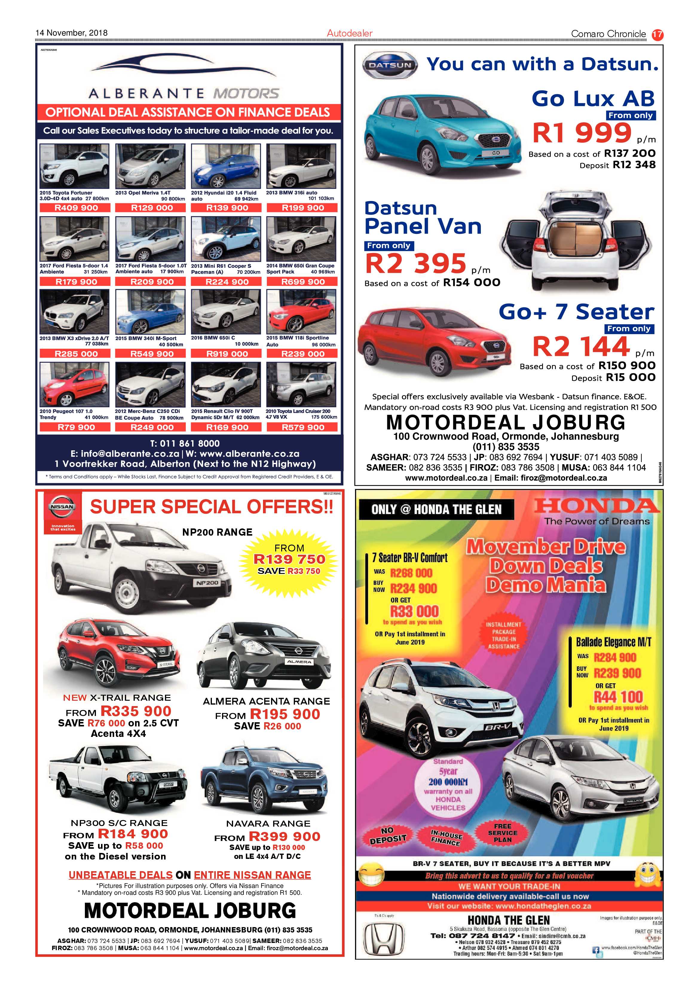 Comaro Chronicle 14 November 2018 page 17