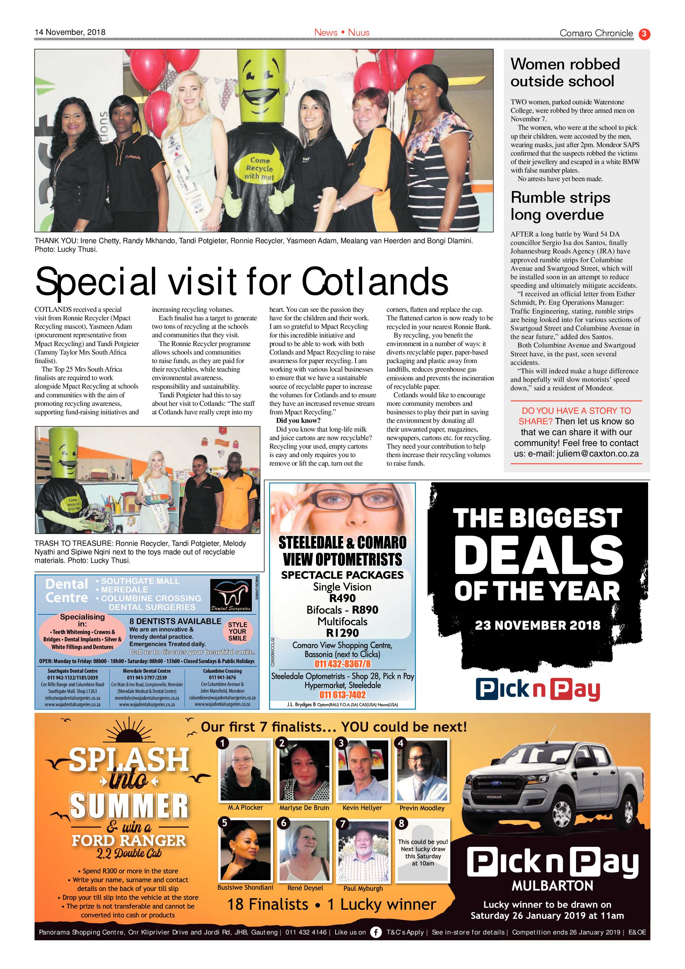 Comaro Chronicle 14 November 2018 page 3
