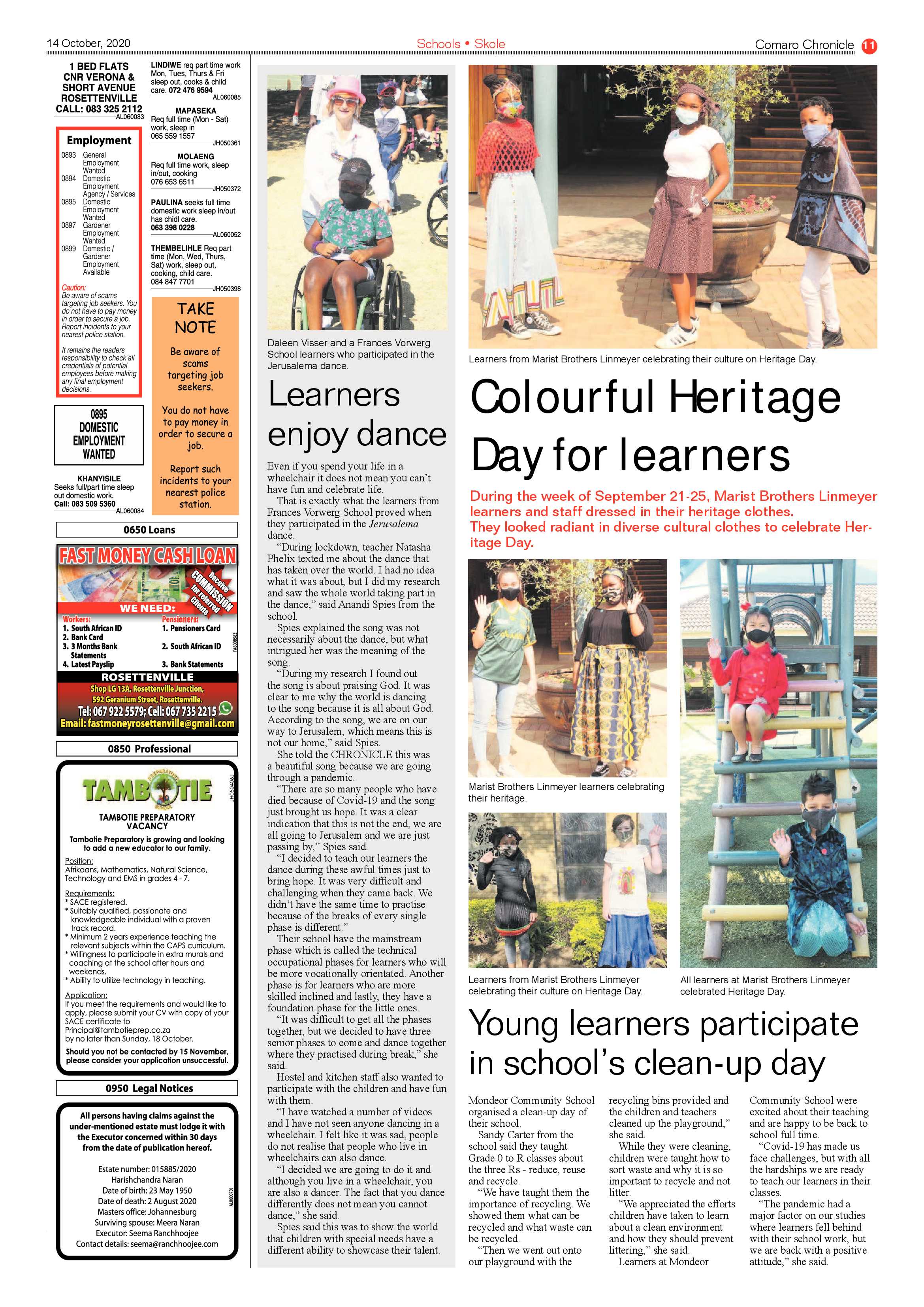 Comaro Chronicle 14 October 2020 page 11