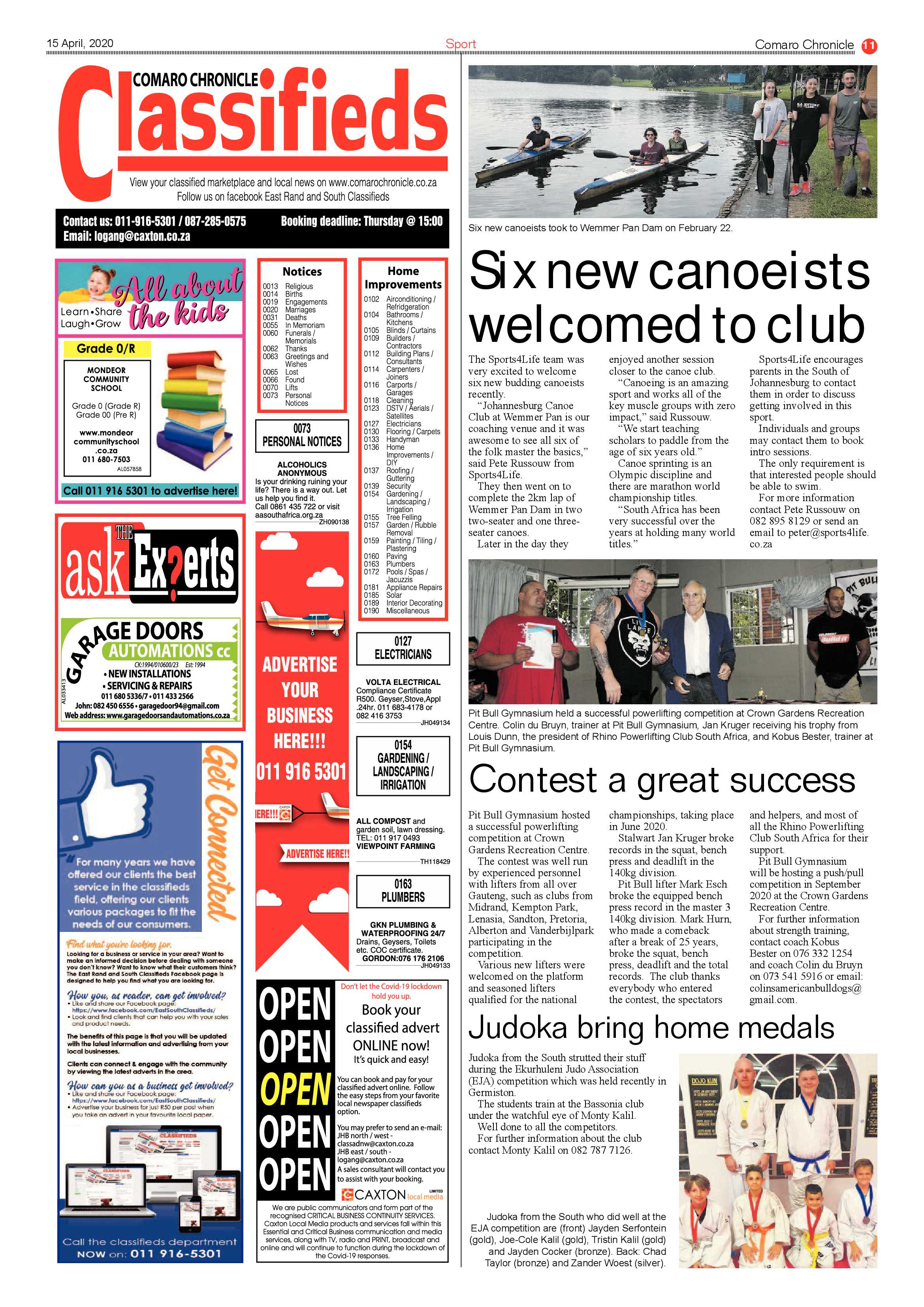 Comaro Chronicle 15 April 2020 page 11