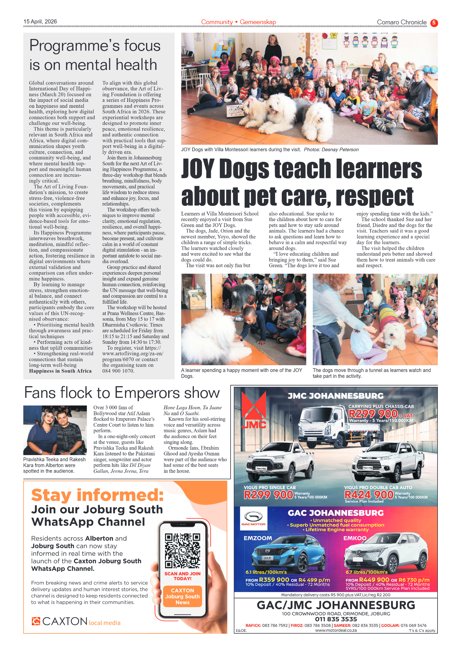 Comaro Chronicle 15 April 2026 page 5