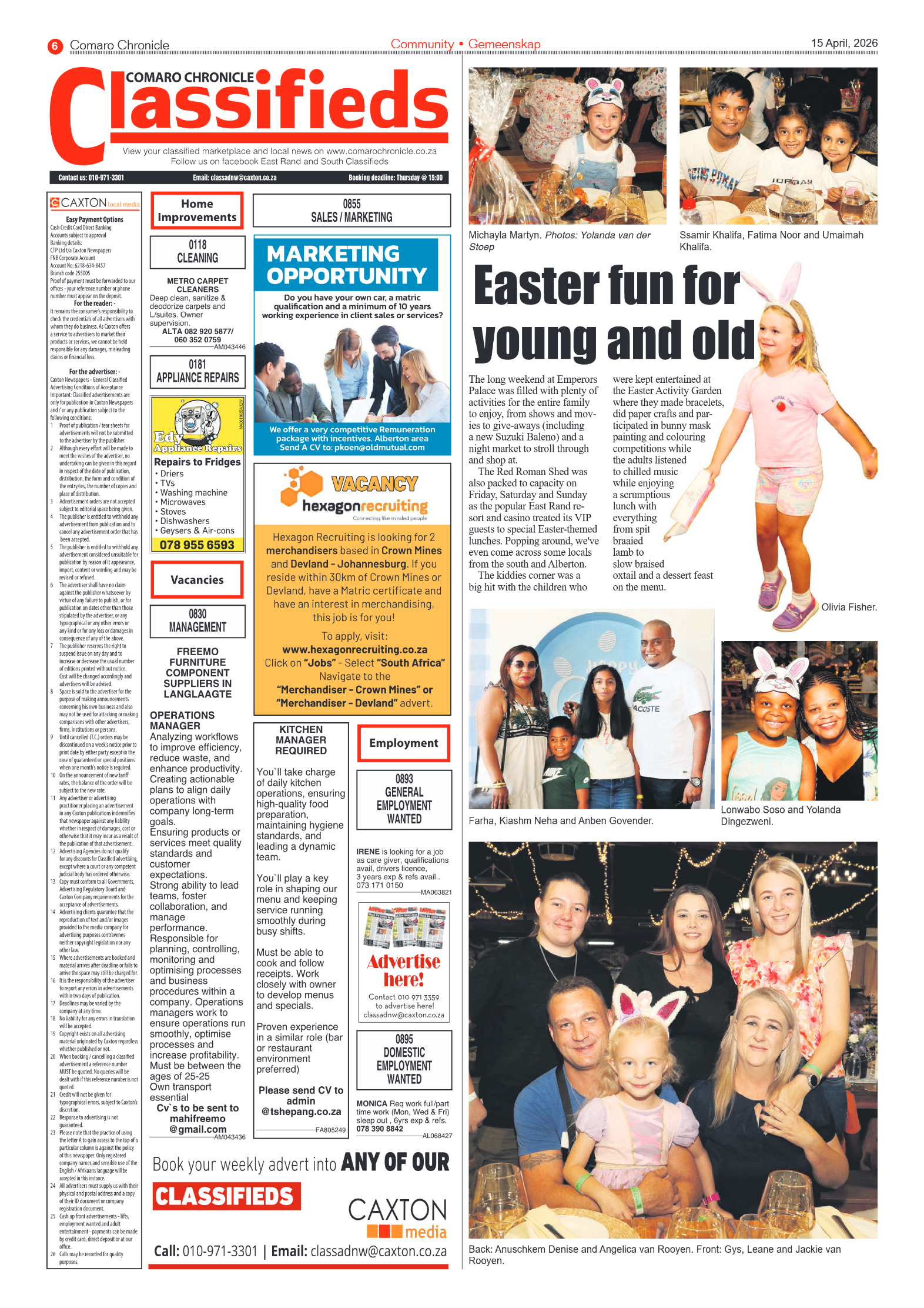 Comaro Chronicle 15 April 2026 page 6